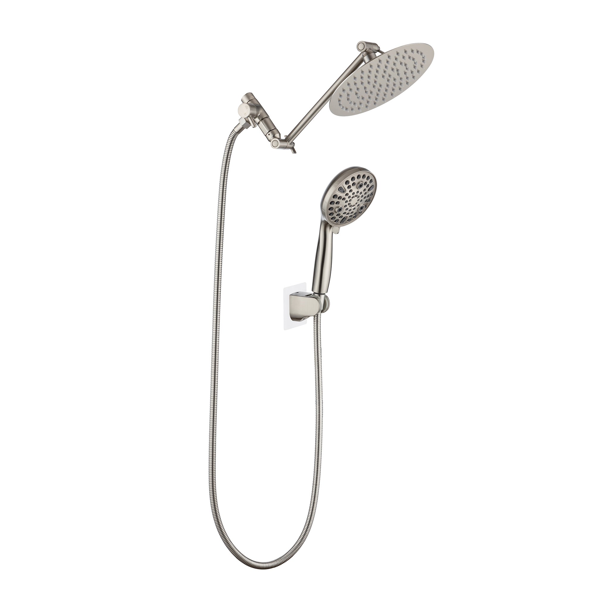 Shower System with Rain Shower Head and Handheld Shower (S2008)