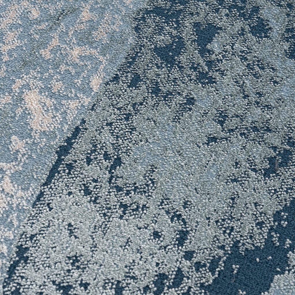 Rainlex Abstract Wave Non-Shedding Area Rug