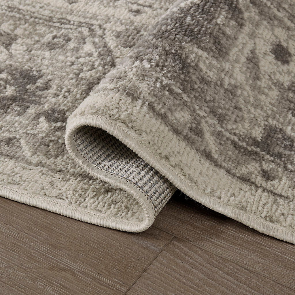 RAINLEX Tiled Border Non-Shedding Area Rug