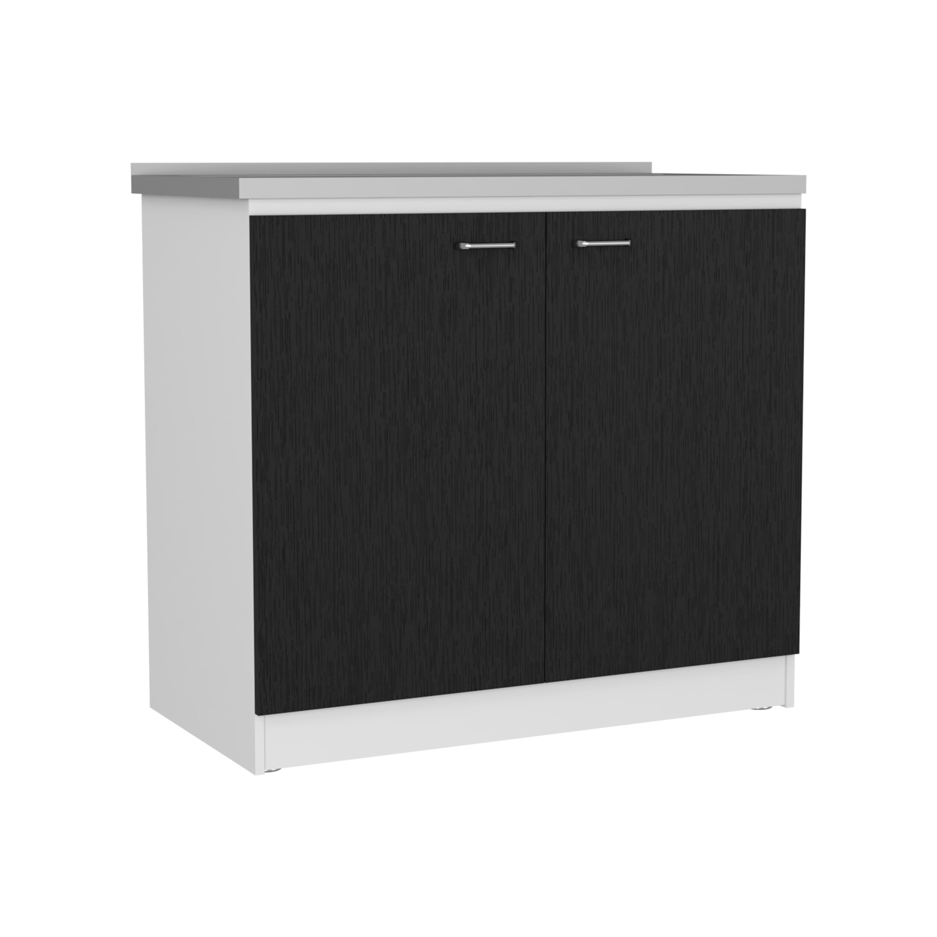 Rainlex 39" Freestanding Utility Sink Cabinet with Double Stainless Steel Basins, Soft-Close Doors