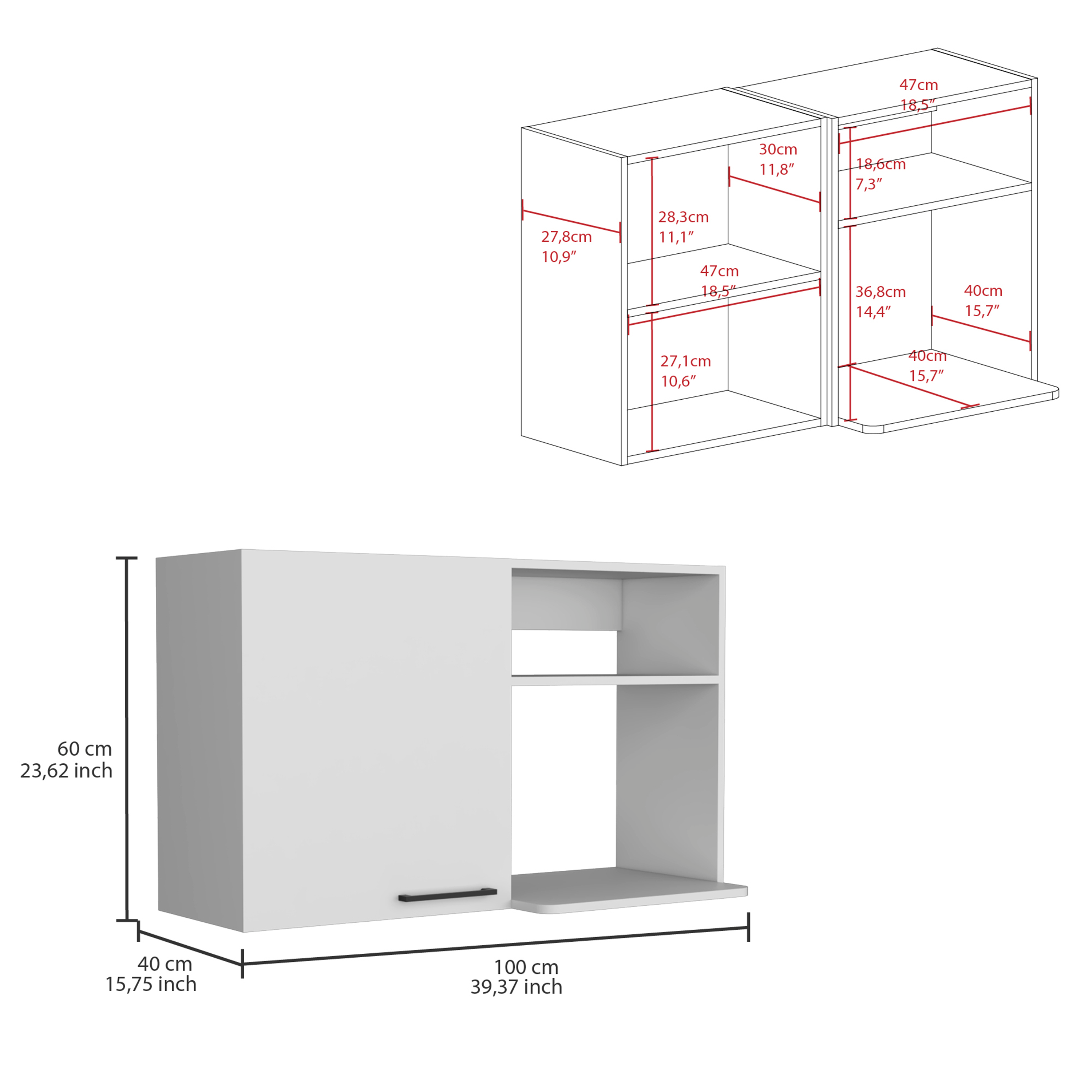 Rainlex 39" Freestanding Utility Sink Cabinet with Double Stainless Steel Basins, Soft-Close Doors