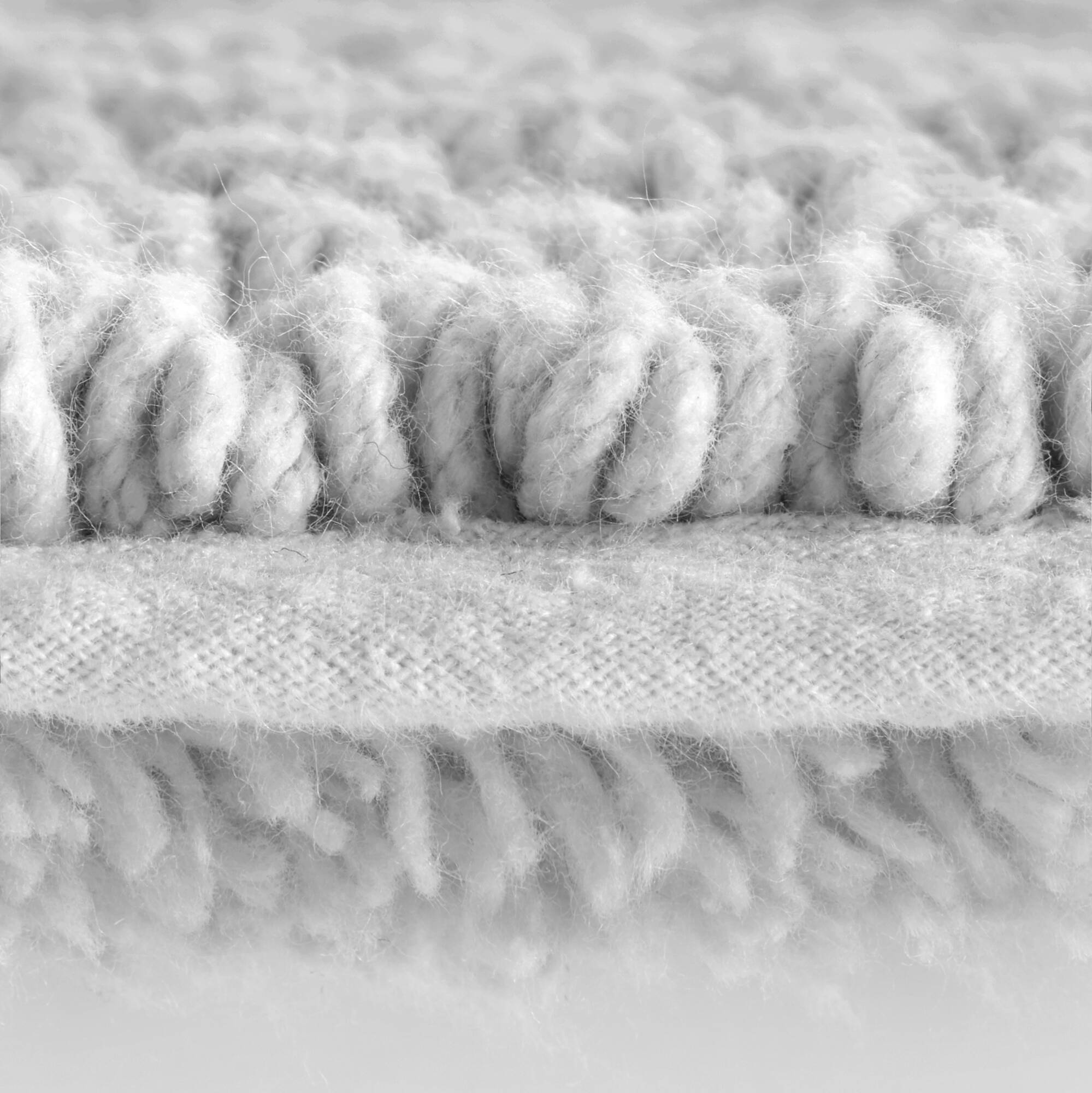 Rainlex 20" x 30" Reversible Cotton Bath Rug, Gray