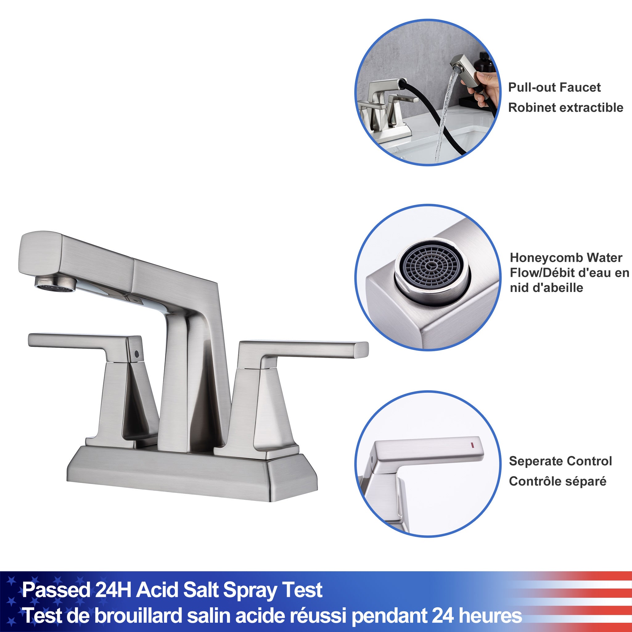 2-Handle Centerset Bathroom Faucet