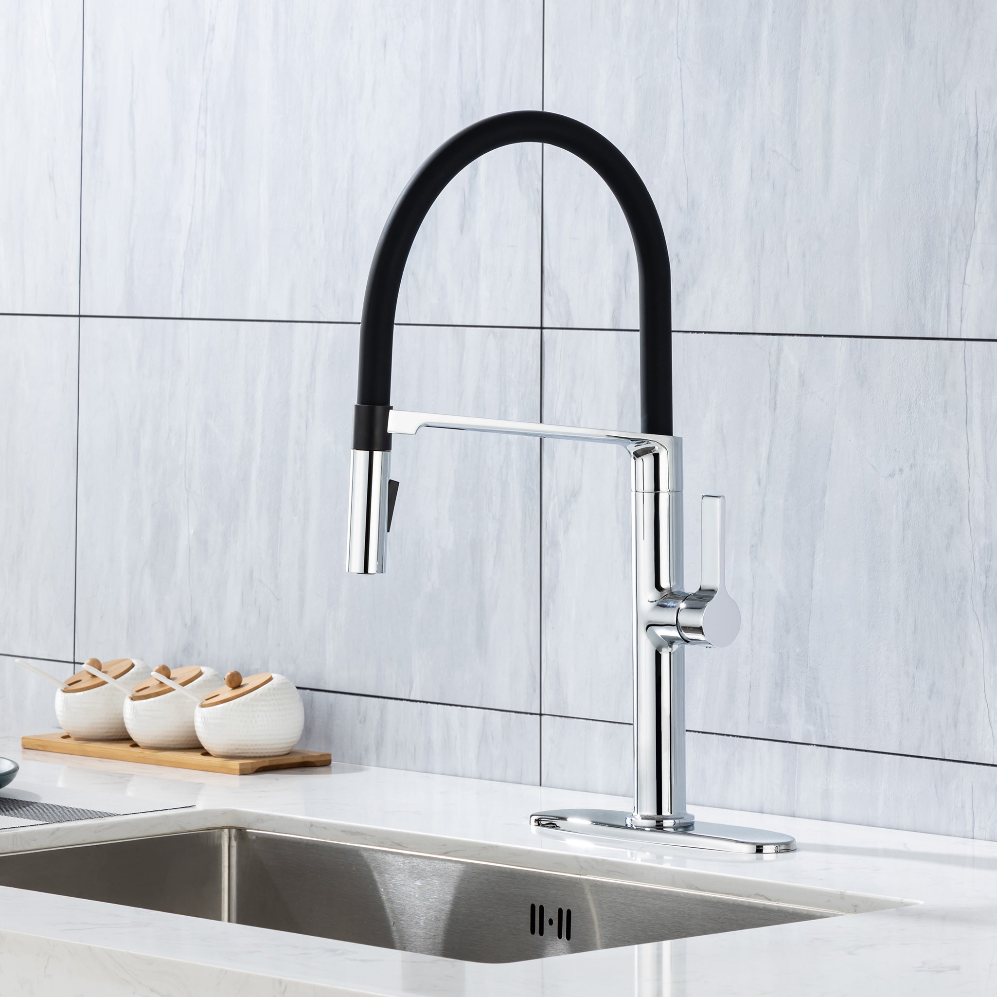 Single-Handle Pull-Down Kitchen Faucet