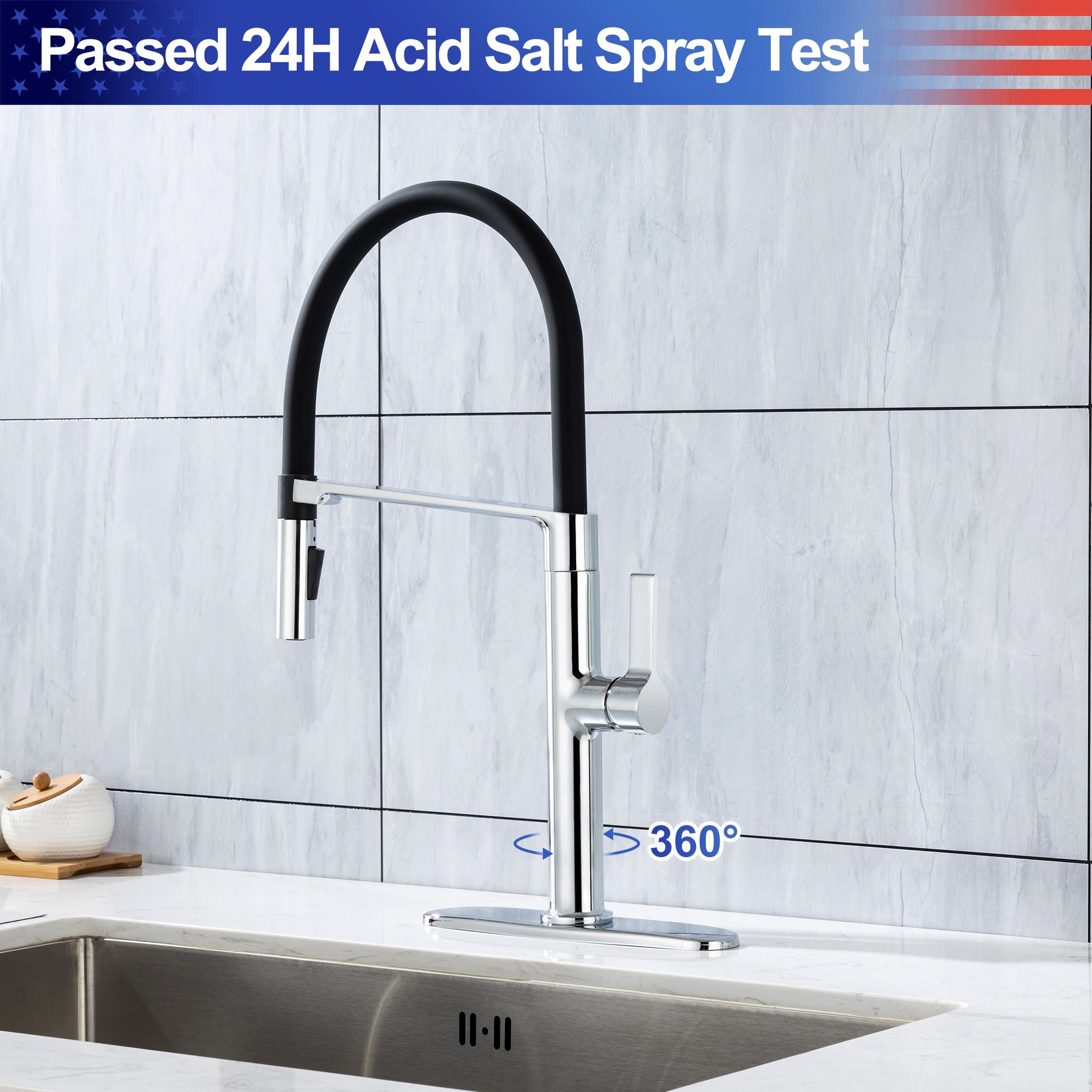 Single-Handle Pull-Down Kitchen Faucet