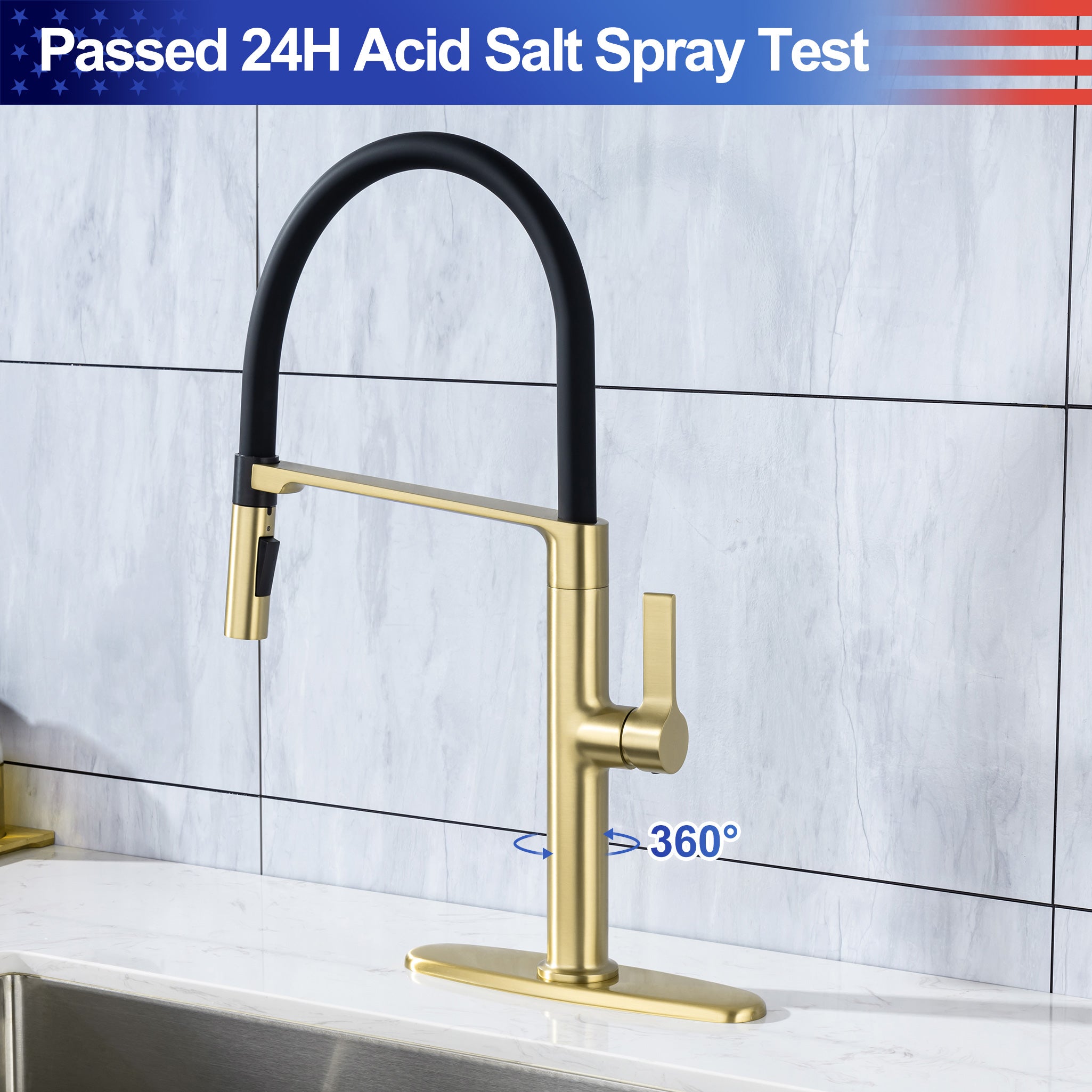 Single-Handle Pull-Down Kitchen Faucet