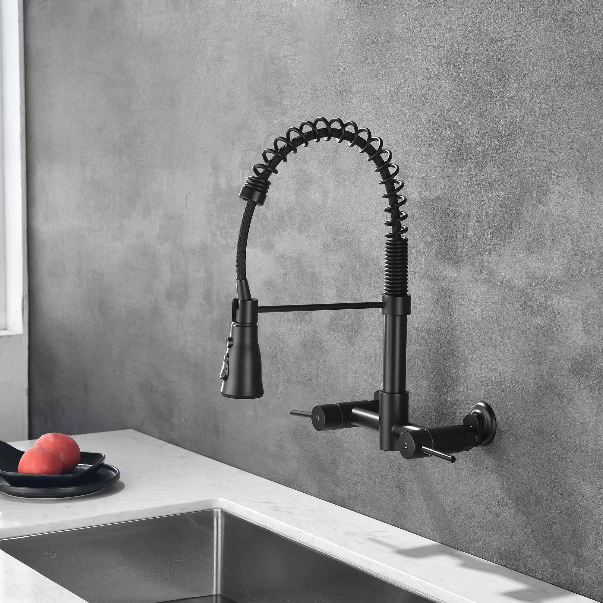 Single-Handle Pull-Down Kitchen Faucet (S6019)