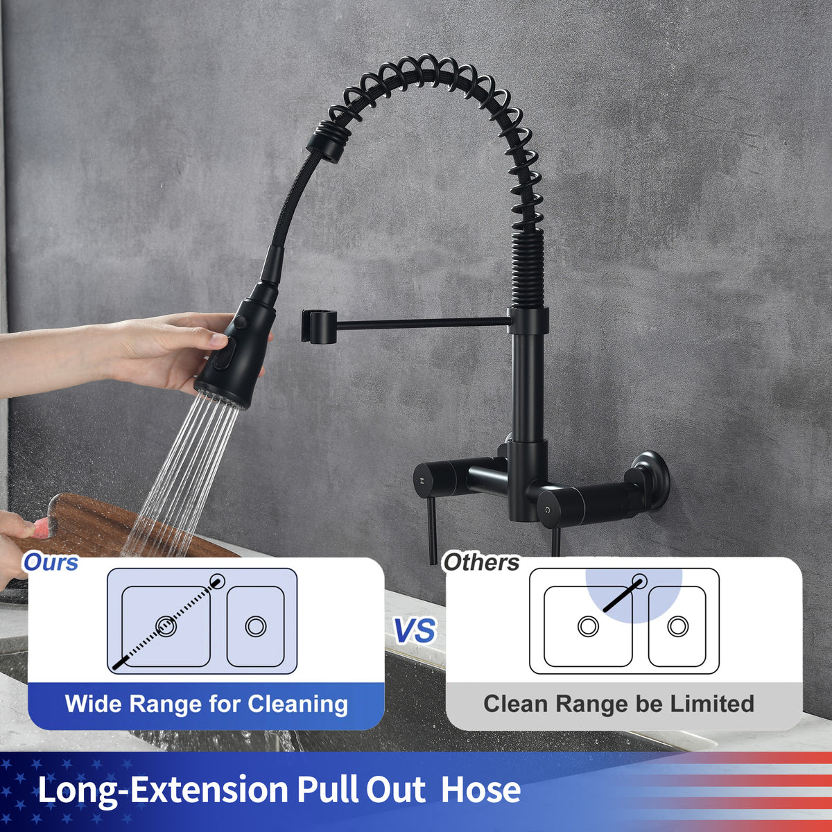 Single-Handle Pull-Down Kitchen Faucet (S6019)