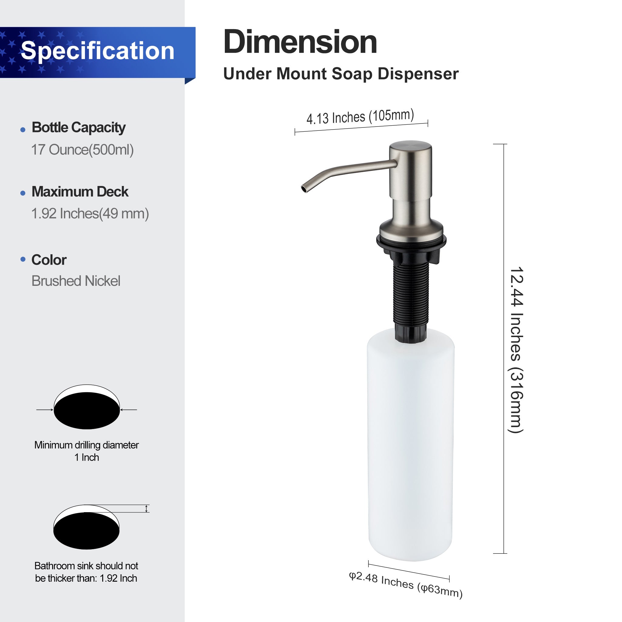 Kitchen Soap Dispenser