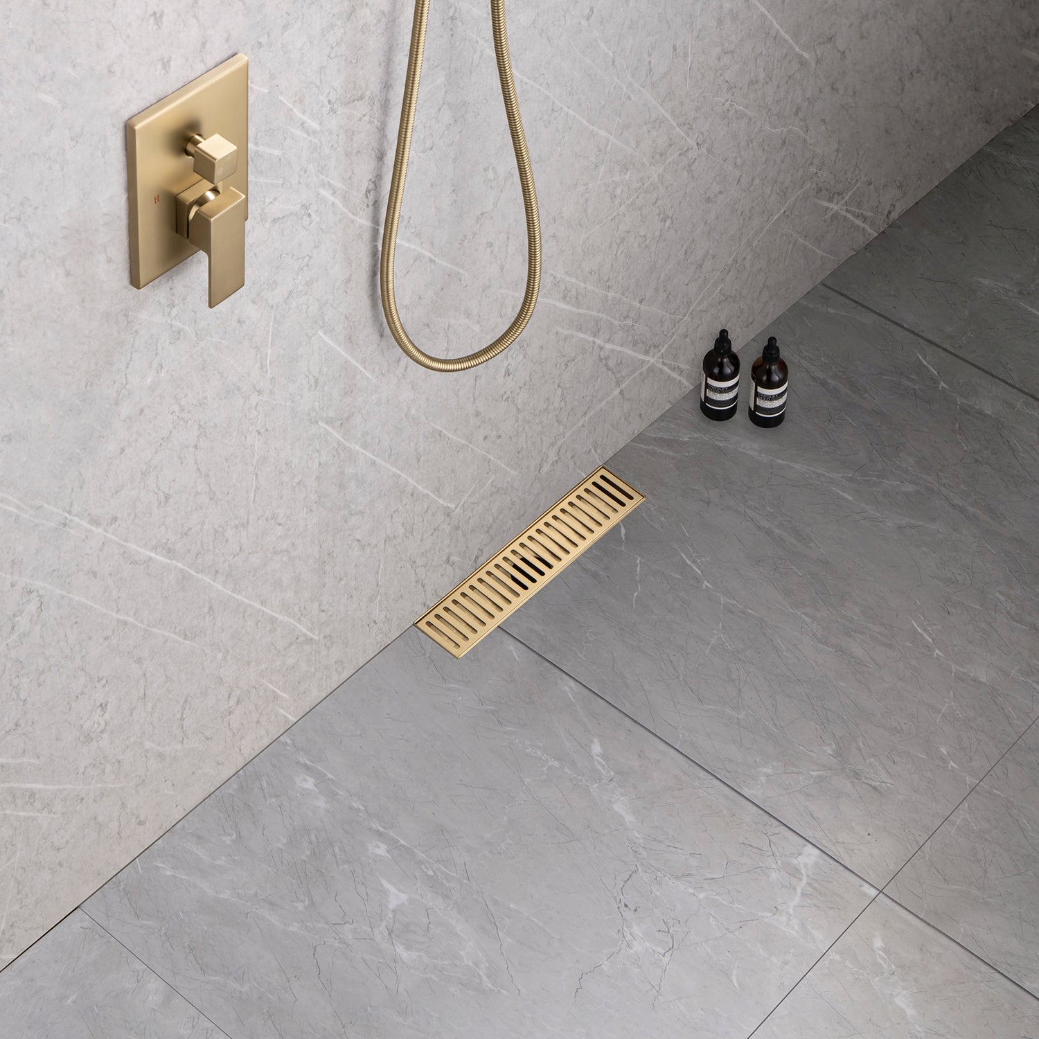 Drain de douche à grille linéaire de 12 po de largeur RX7002-12