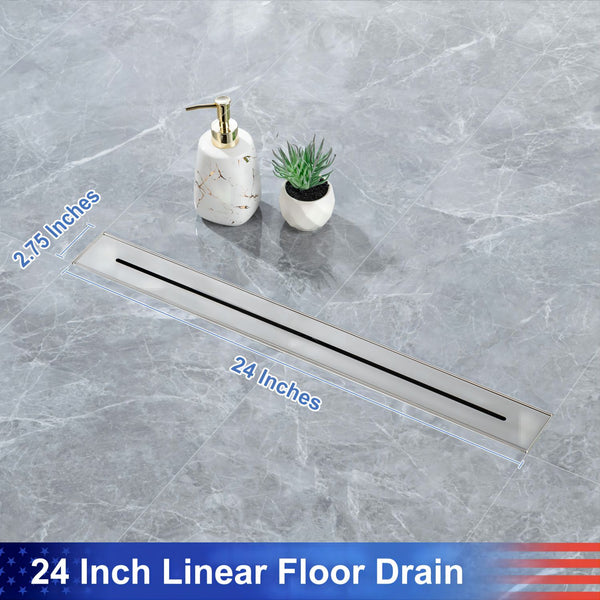 24'' W Linear Grid Shower Drain RX7006-24