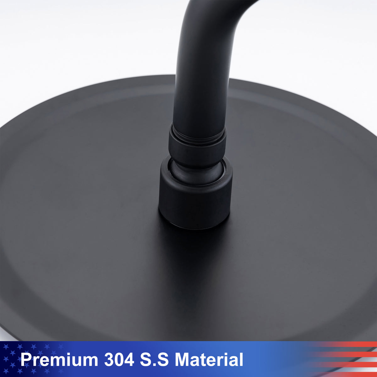 Pommeau de douche carré à 2 voies de 8 po avec robinet de raccordement au mur RX94202