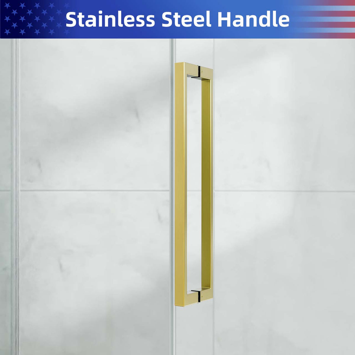 Rainlex Frameless Single-Panel Sliding Shower Door with 3/8" Tempered Glass and Stainless Steel Frame