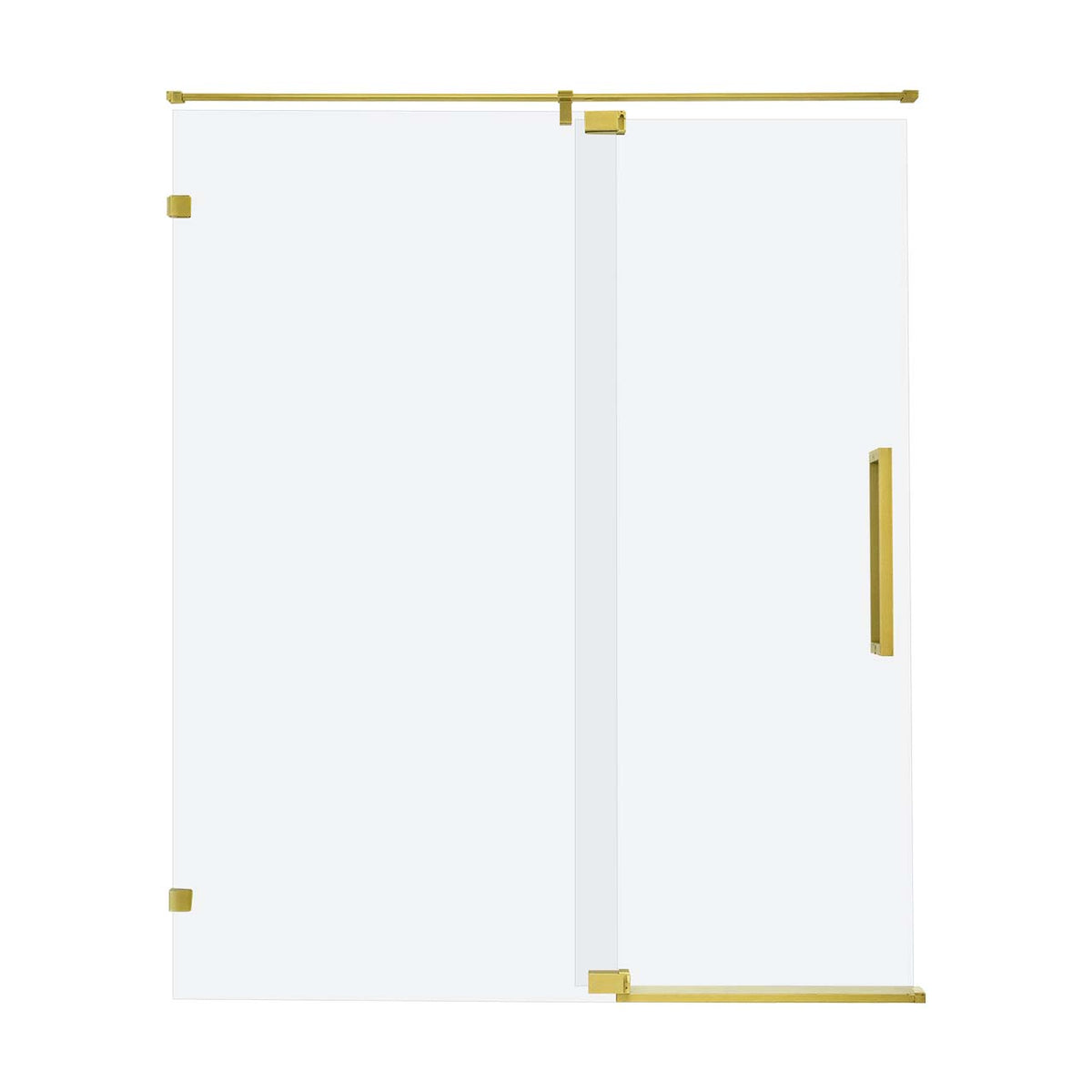 Rainlex Frameless Single-Panel Swing Shower Door with 5/16" Clear Tempered Glass and Safety Film