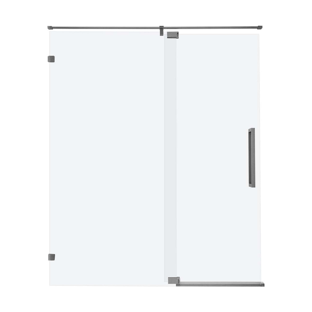 Rainlex Frameless Single-Panel Swing Shower Door with 5/16" Clear Tempered Glass and Safety Film