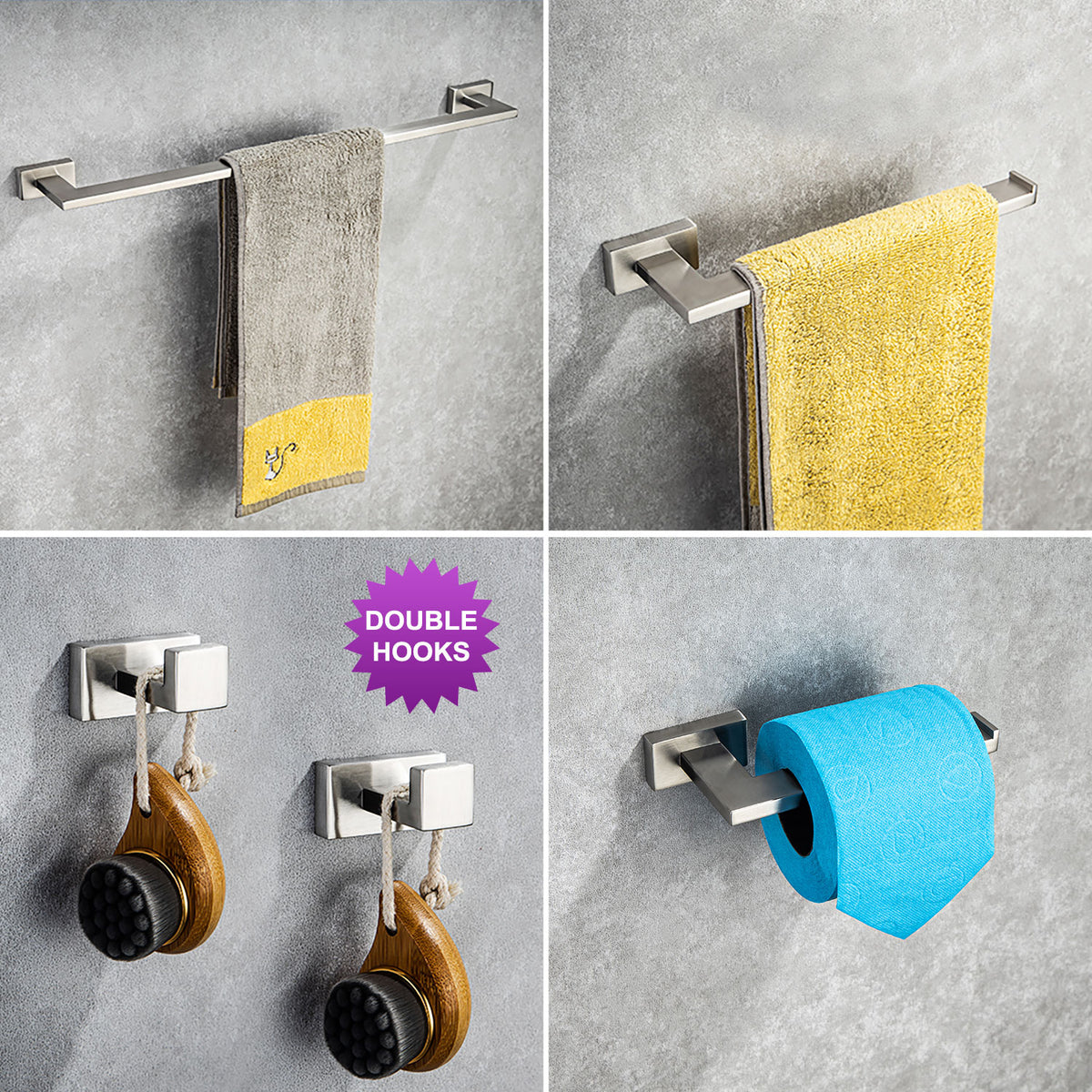 RAINLEX 5-Piece Bathroom Hardware Set (S3700)