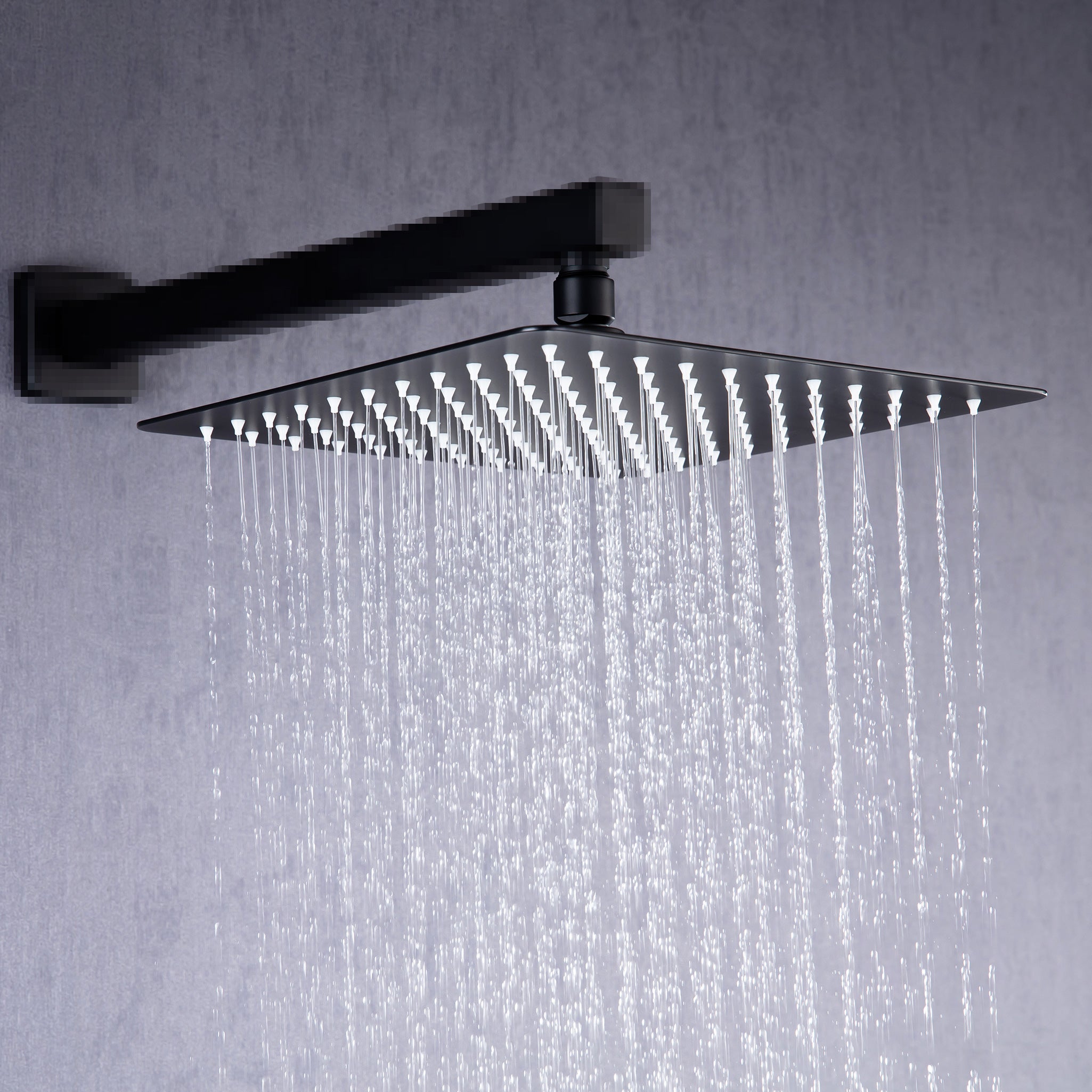 Pommeau de douche fixe à effet pluie carré de 8 po 1,8 GPM D1-8
