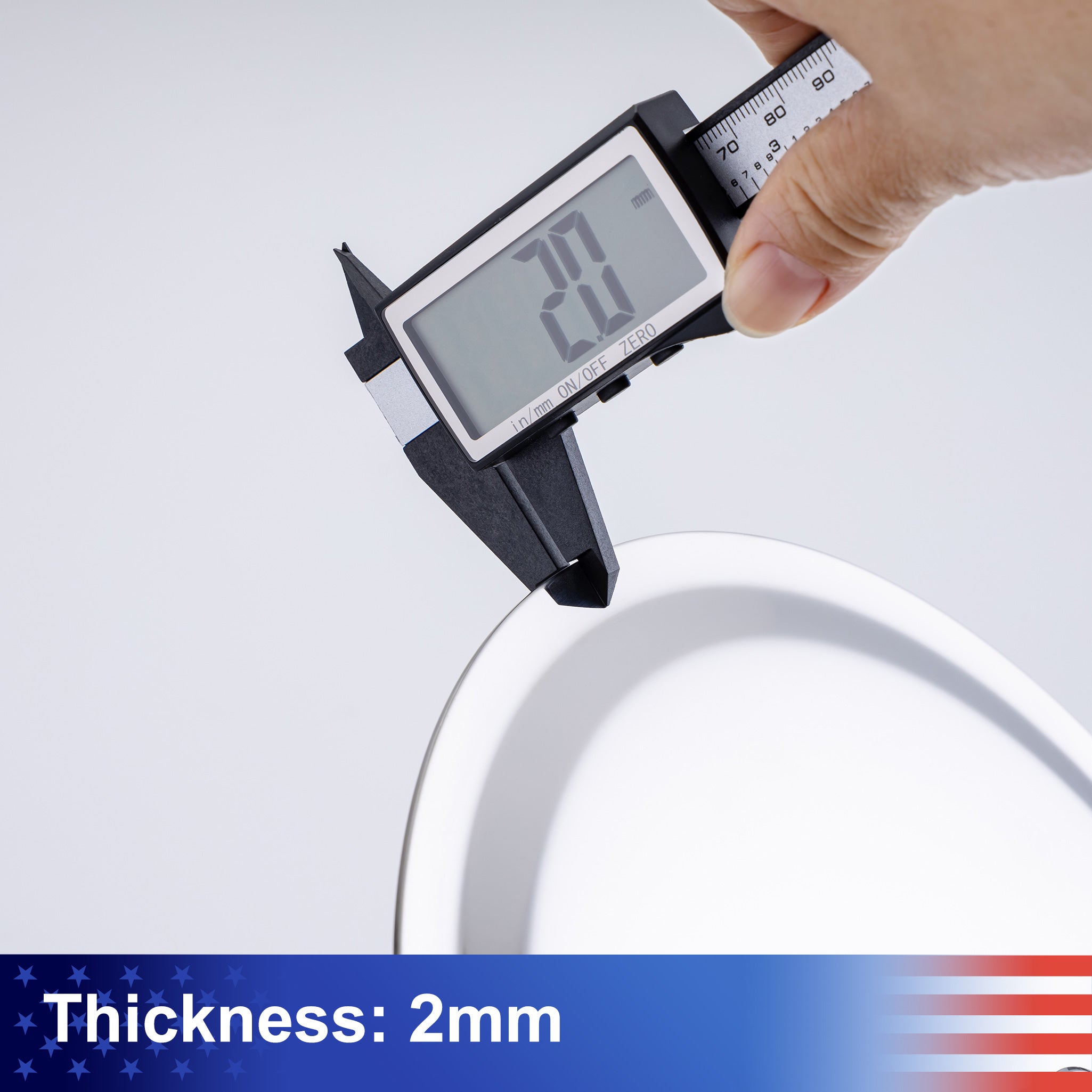 8" Round Rain Shower Head, 1.8 GPM