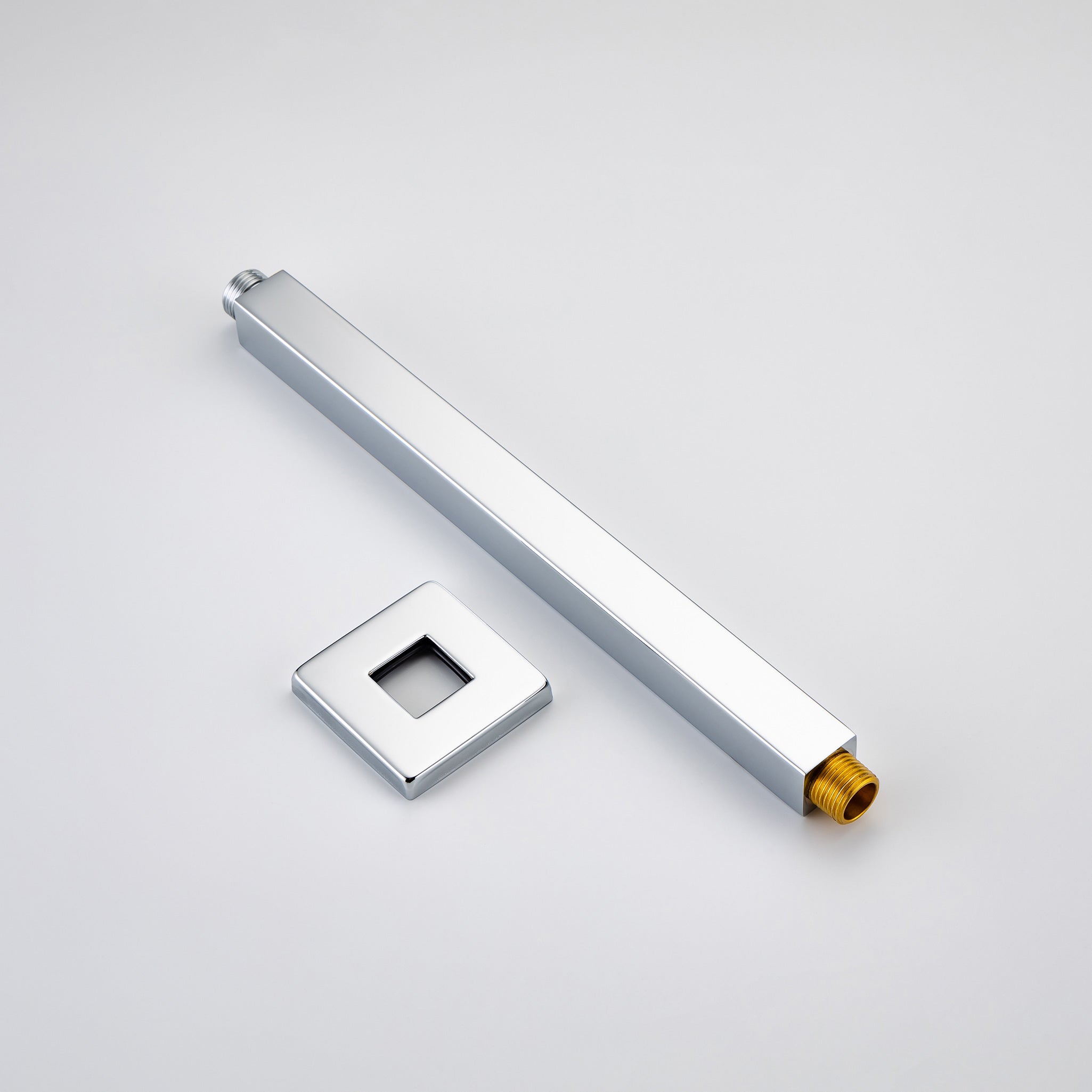 12" Square Ceiling-Mount Shower Arm with Flange