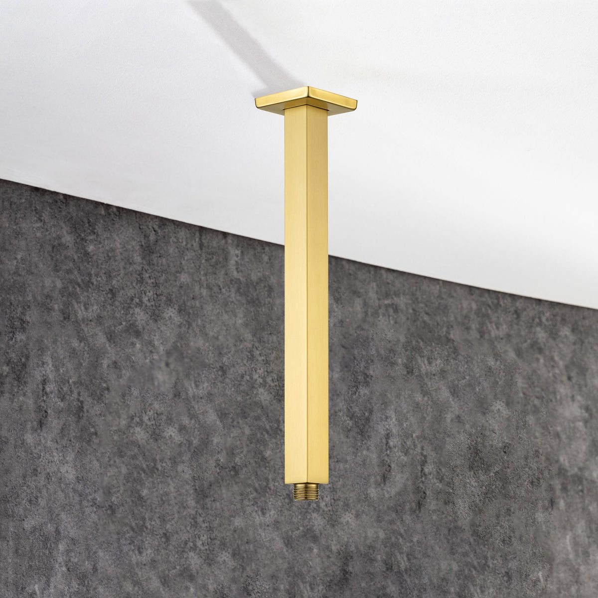 Bras de douche de plafond de forme carrée de 8 po avec bride L3-8