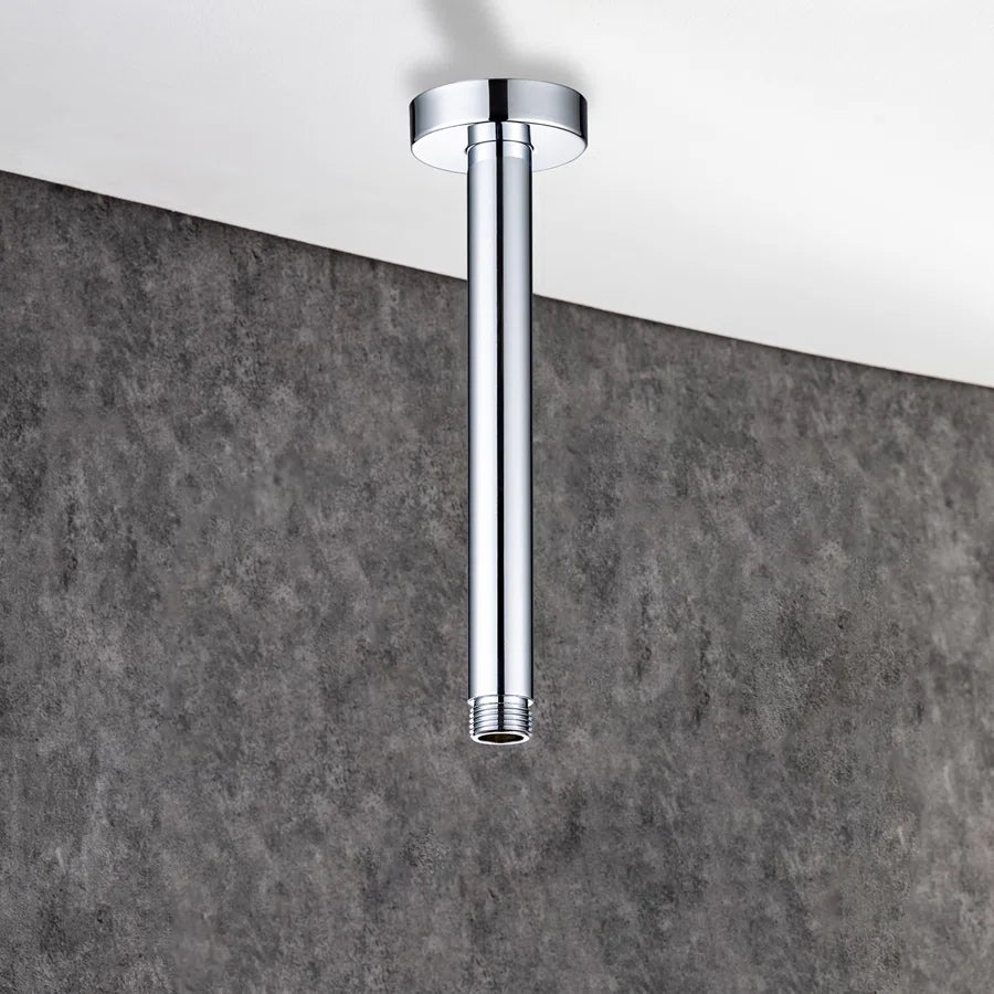 RAINLEX 8 in. Round Ceiling-Mount Shower Arm with Flange