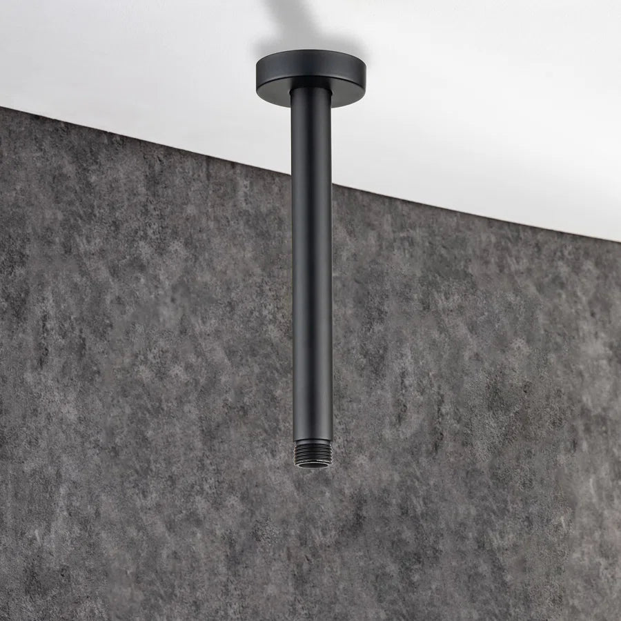 RAINLEX 8 in. Round Ceiling-Mount Shower Arm with Flange