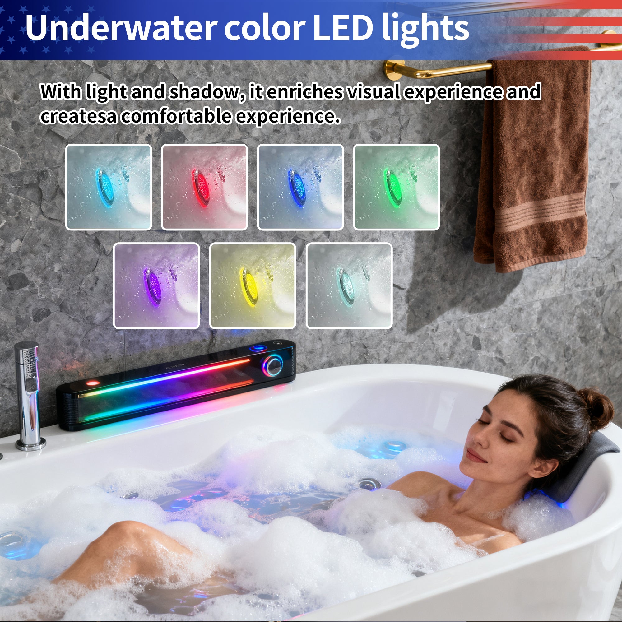 66" x 31.5" Whirlpool Air Bath Combination Soaking Bathtub