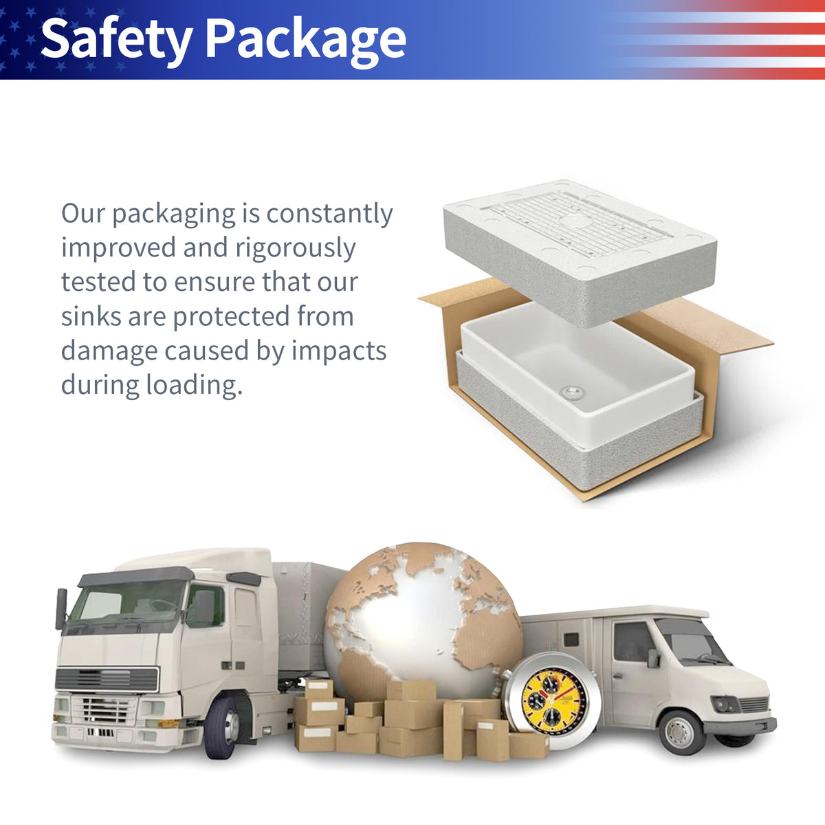 RAINLEX Fireclay Farmhouse Apron-Front Single Bowl Kitchen Sink with Grid (FS04)