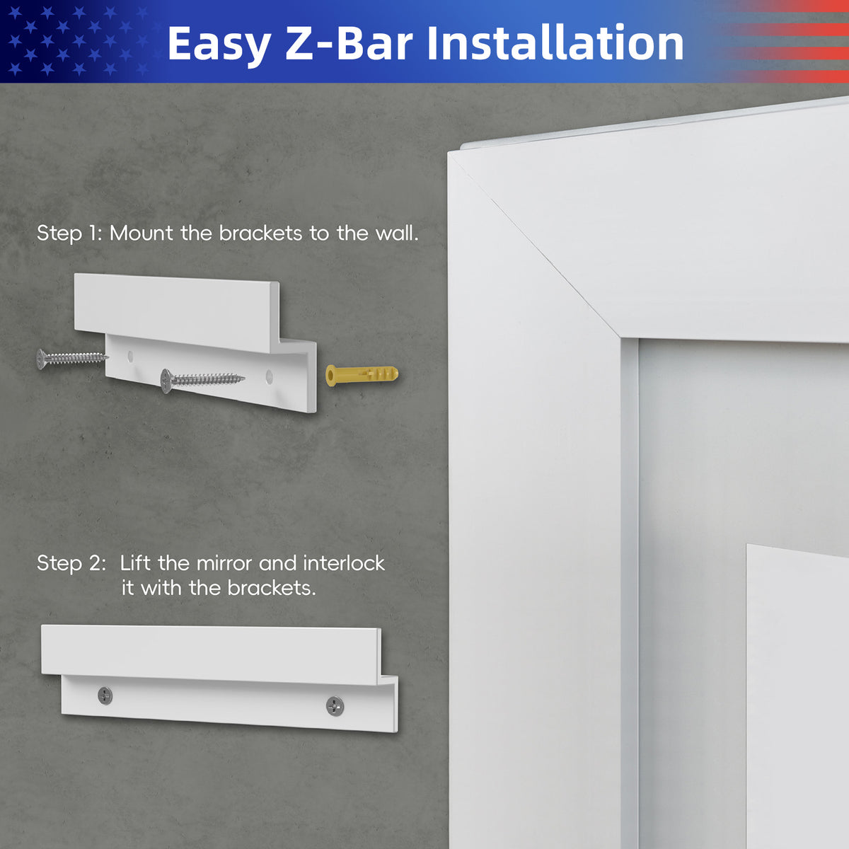 RAINLEX 48 in. x 36 in. Front and Backlit LED Bathroom Mirror with Anti-Fog