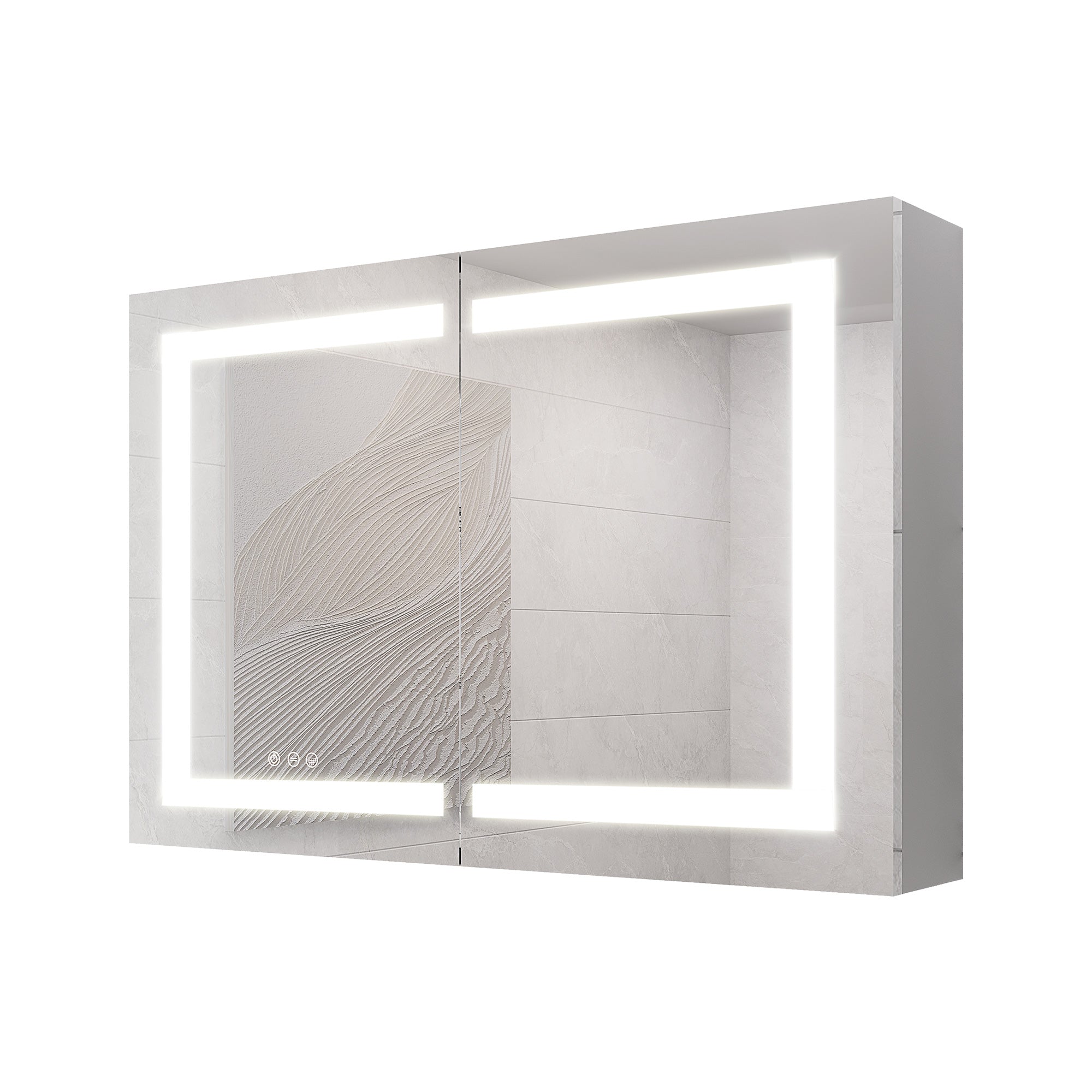 36" x 24" LED Surface-Mount Medicine Cabinet with Mirror and Defogger (MC01)