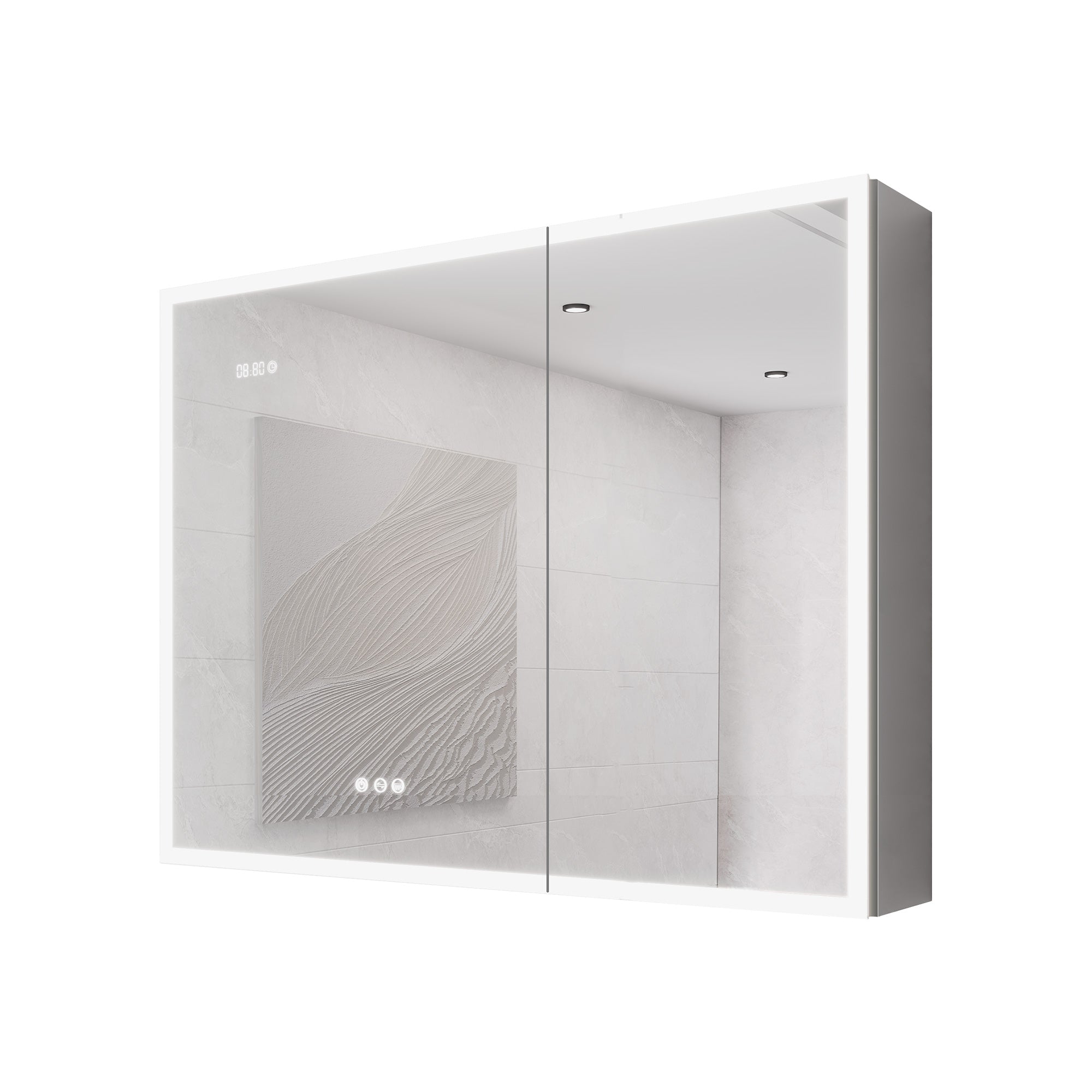 36" x 24" LED Surface-Mount Medicine Cabinet with Mirror and Defogger (MC05)