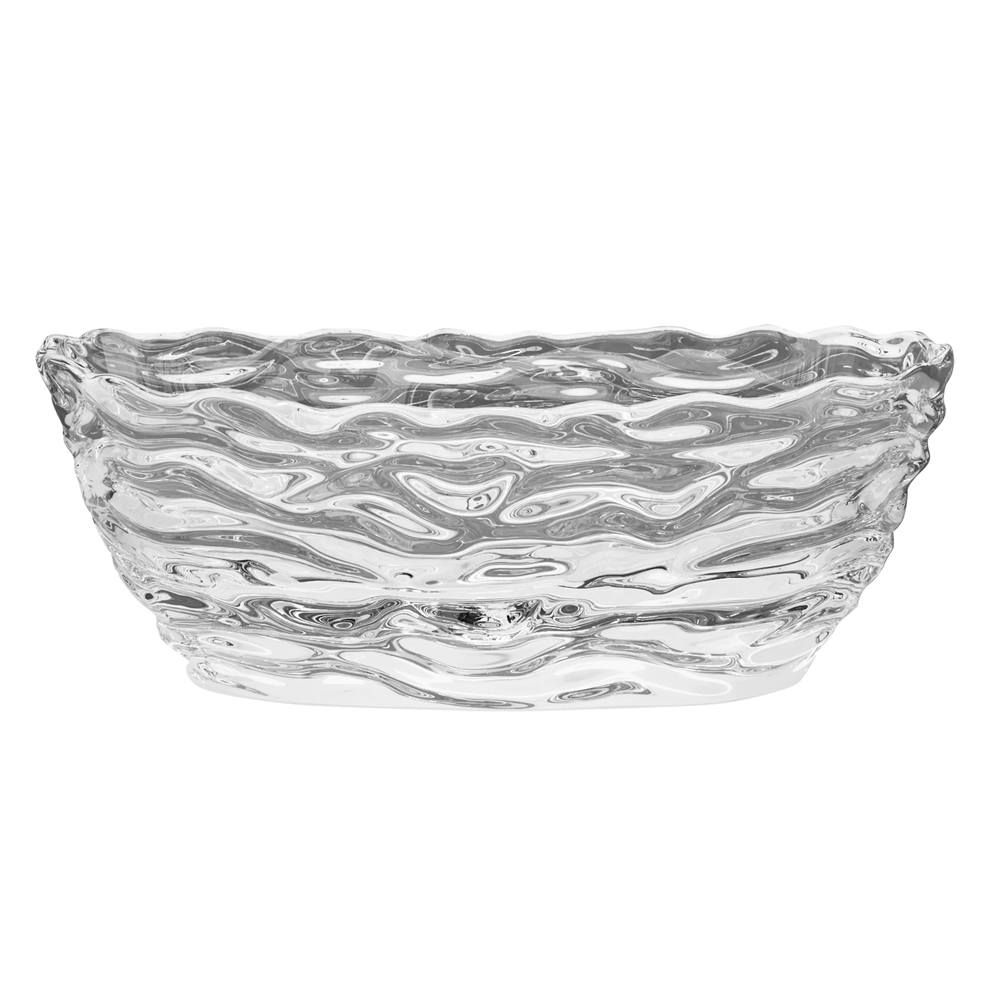 Rainlex 69" Transparent Stone Resin Freestanding Soaking Bathtub