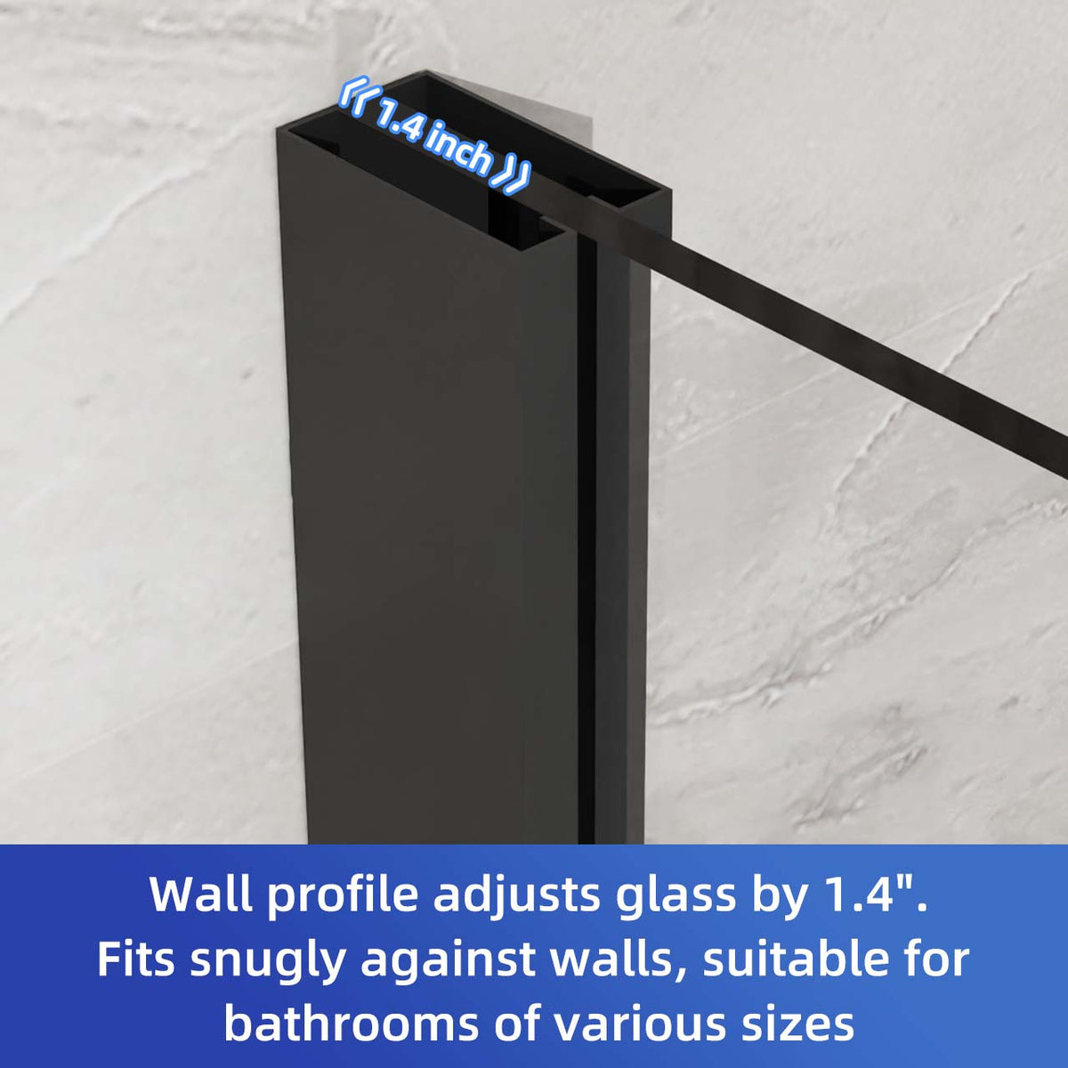 RAINLEX 36 in. x 36 in. x 72 in. Neo-Angle Frameless Shower Enclosure