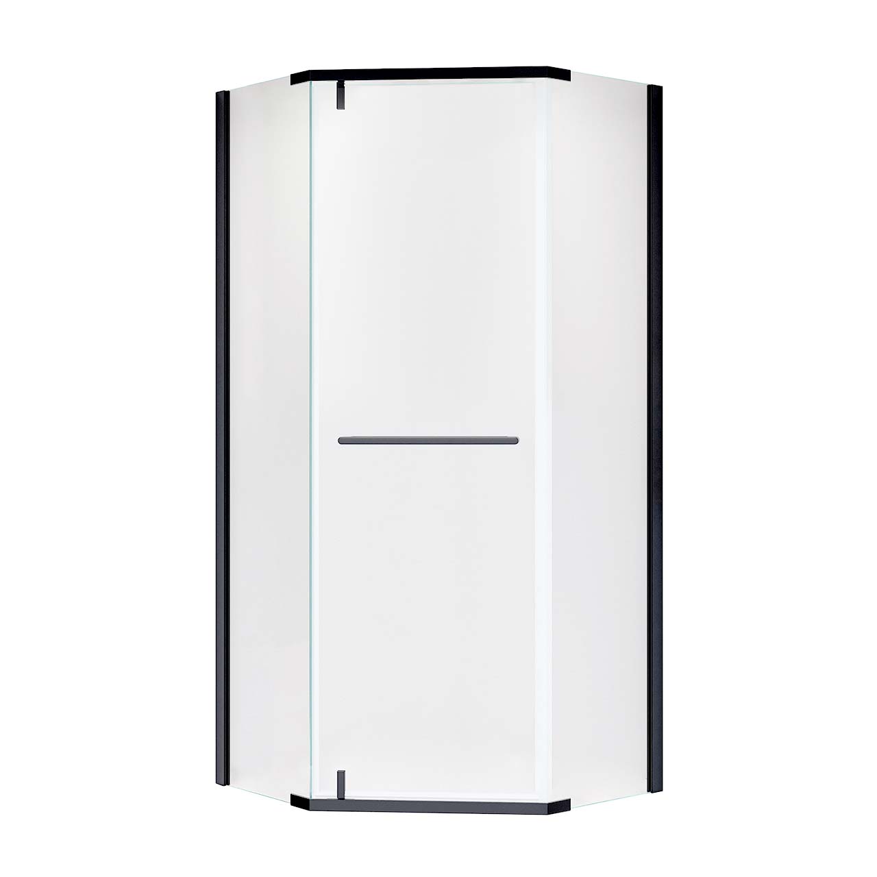 Rainlex 36" x 72" Pivot Frameless Shower Door, 6mm Tempered Glass