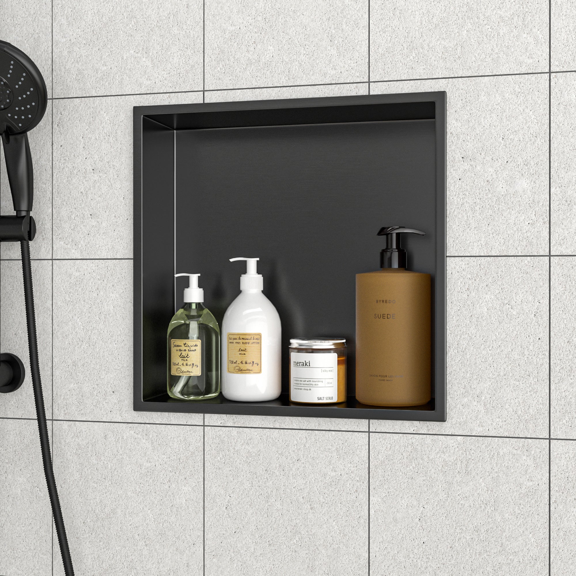 15" x 15" Stainless Steel Recessed Shower Niche