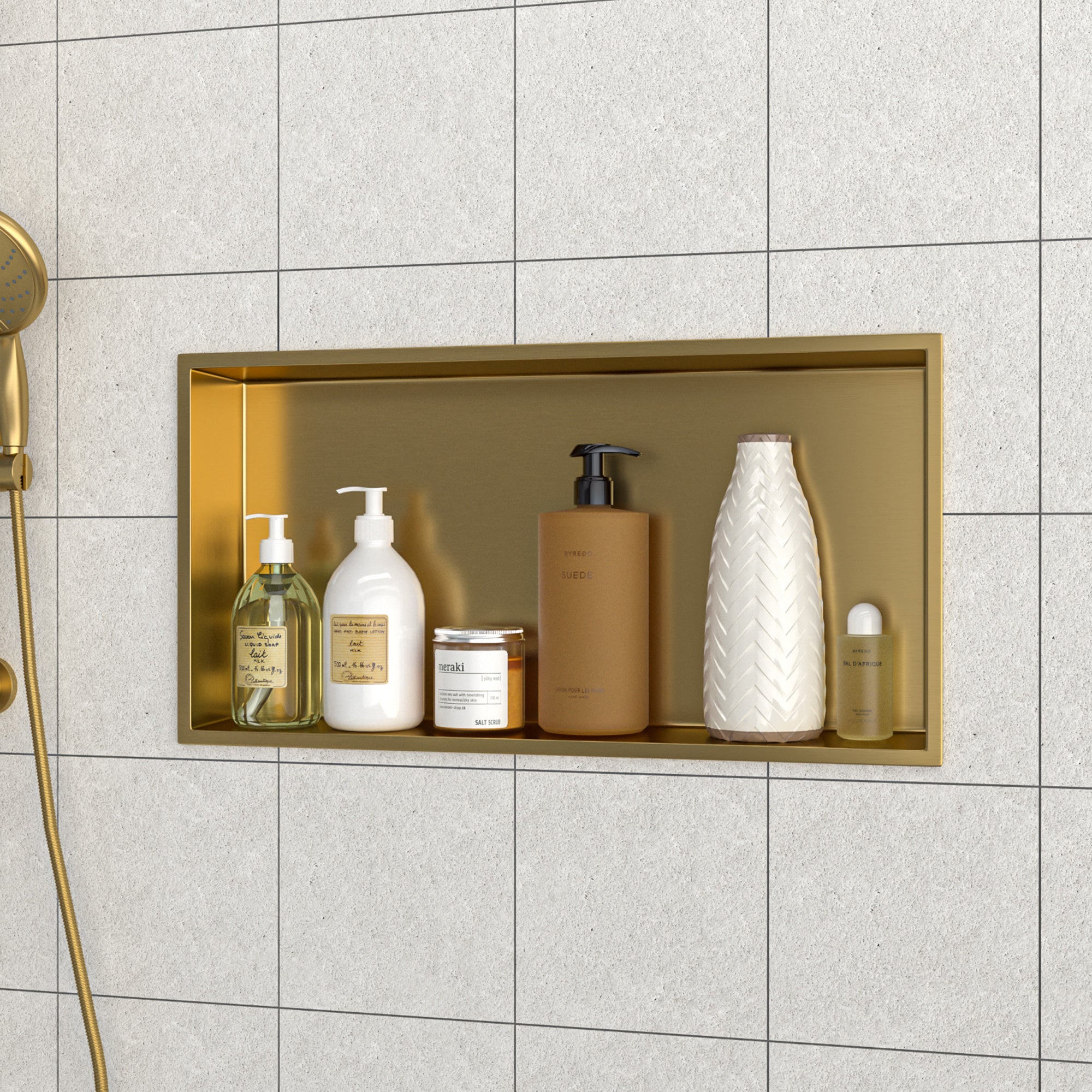 25" x 13" Stainless Steel Recessed Shower Niche