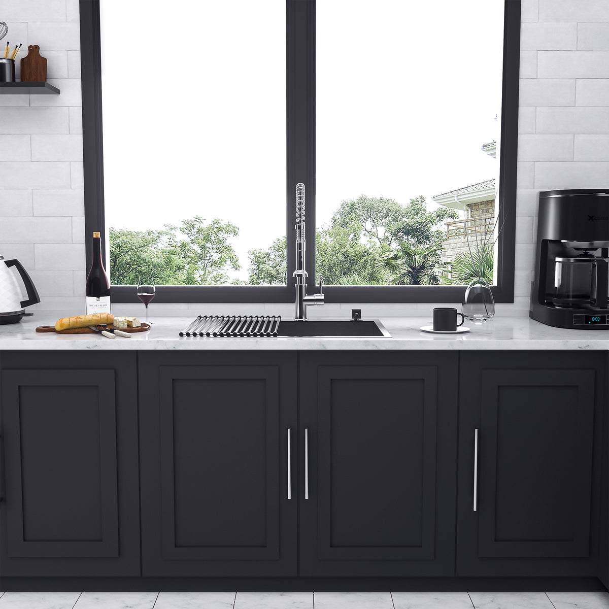 Drop-In Single Bowl Kitchen Sink, Stainless Steel (SS14)