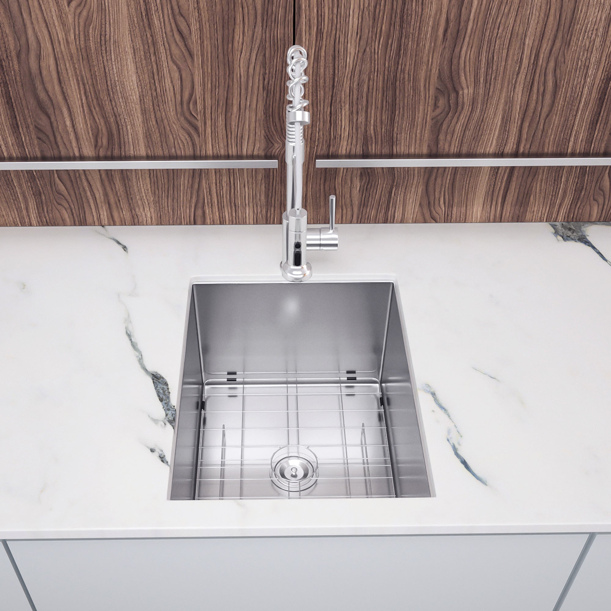 Undermount Single Bowl Kitchen Sink, Stainless Steel (SS23)