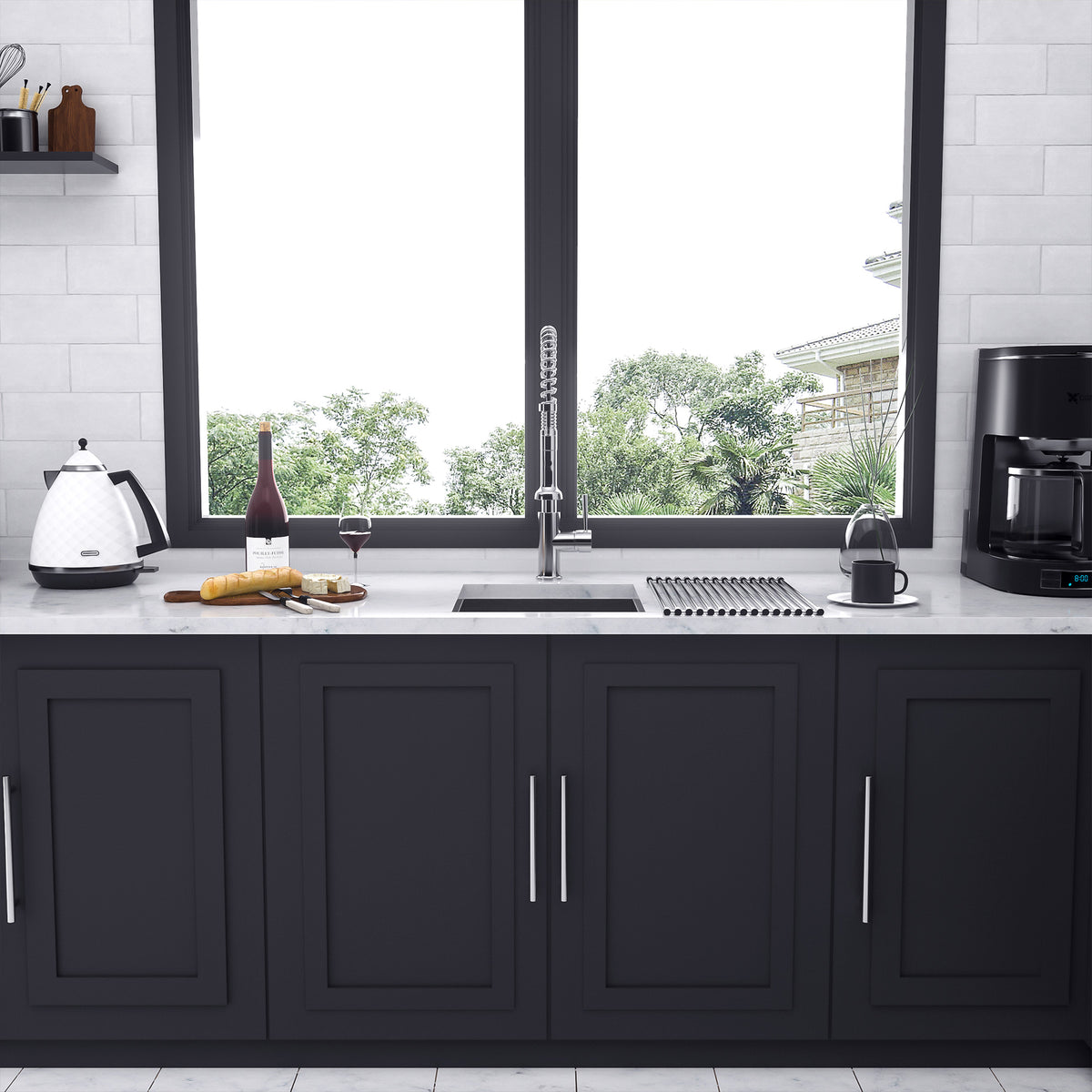Undermount Single Bowl Kitchen Sink, Stainless Steel (SS23)