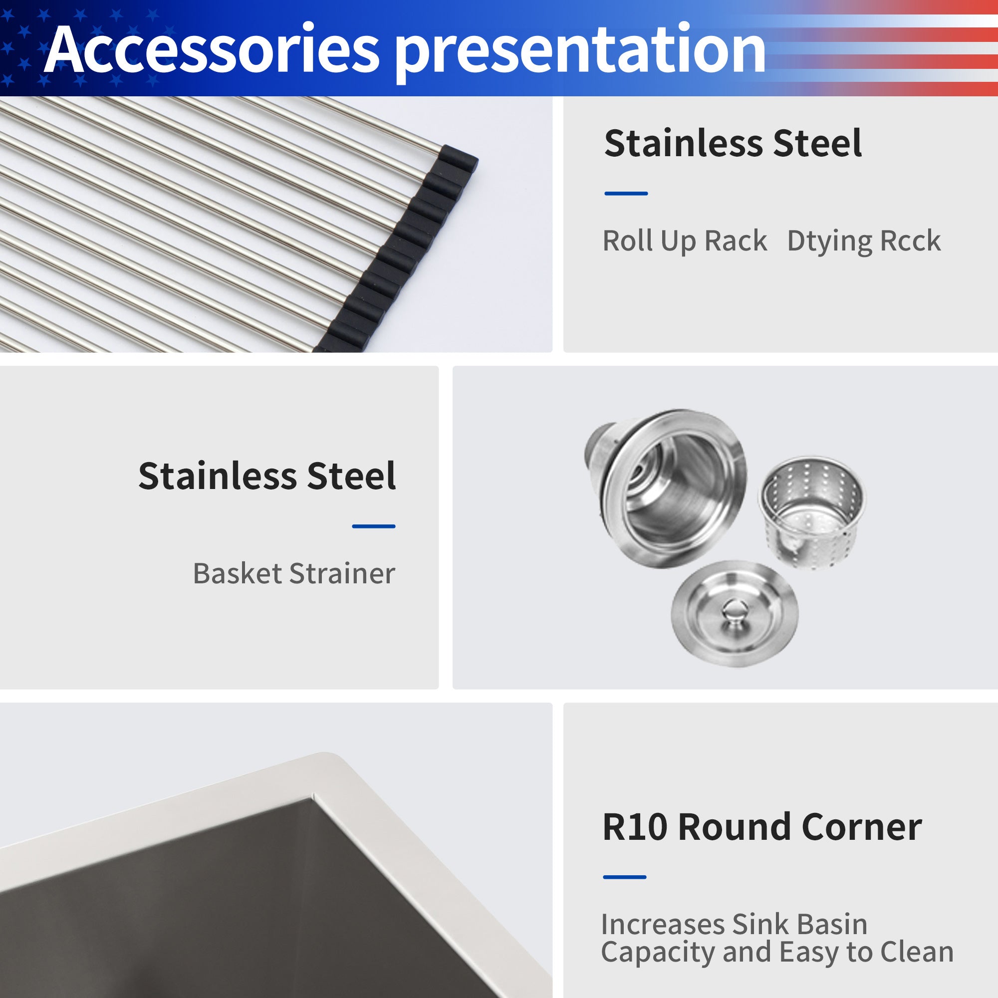 Undermount Single Bowl Kitchen Sink, Stainless Steel (SS23)