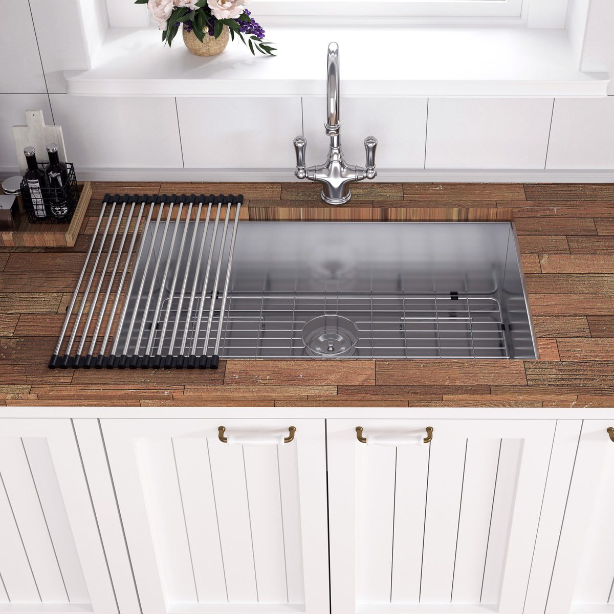Undermount Single Bowl Kitchen Sink, Stainless Steel (SS23)