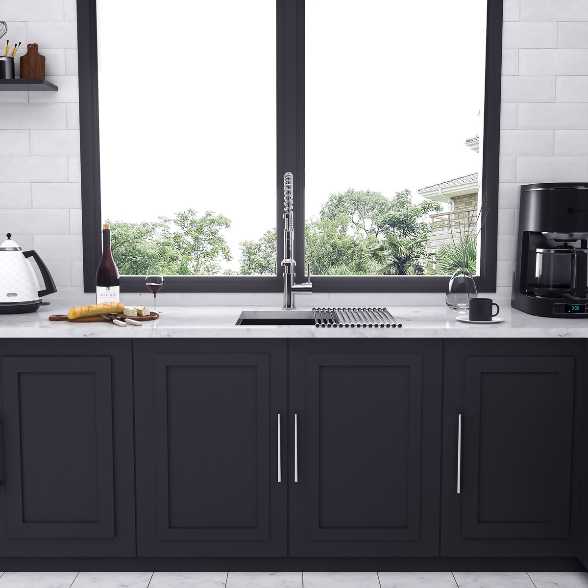 RAINLEX Undermount Single Bowl Kitchen Sink in Stainless Steel (SS26)