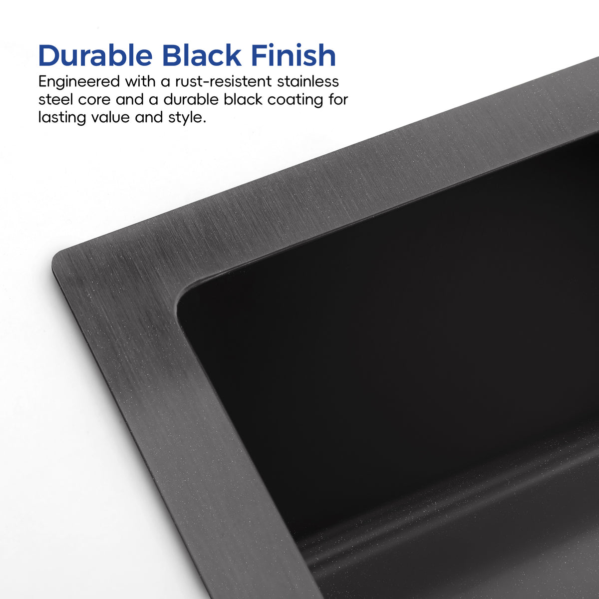 RAINLEX 33 in. Undermount Single Bowl Kitchen Sink in Brushed Nickel