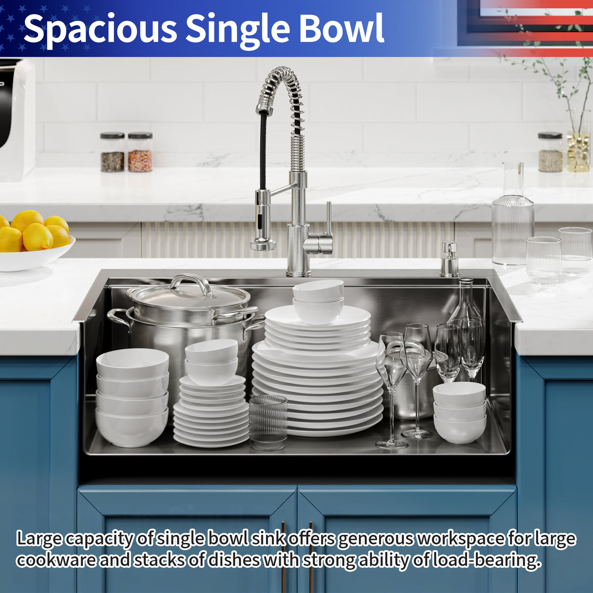 RAINLEX 30 in. x 22 in. Drop-In Single Bowl Workstation Sink in Stainless Steel - RX-SS70-3022