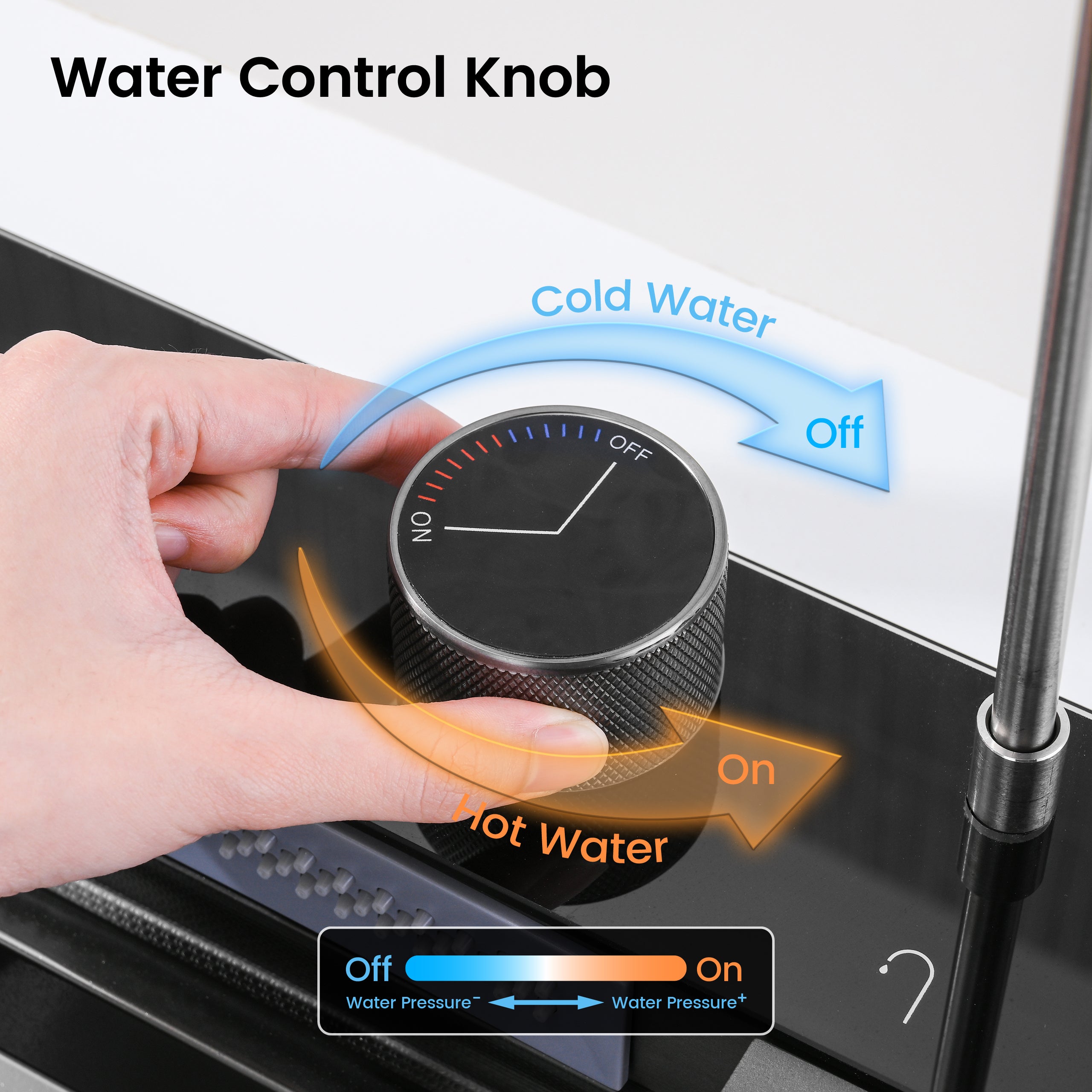 33" x 22" Smart Waterfall Kitchen Sink with Digital Display and Cup Washer