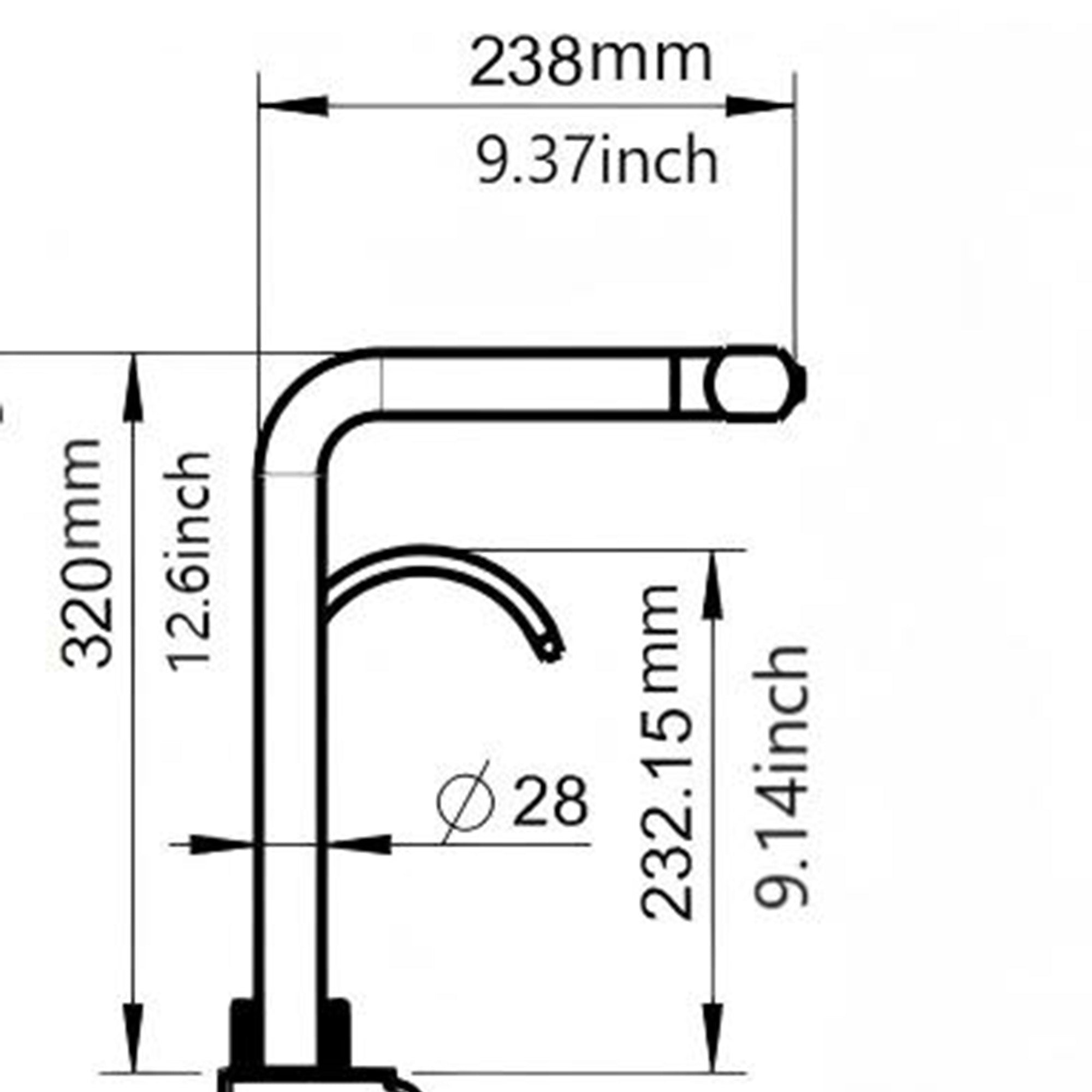 30" Waterfall Kitchen Sink - 30 x 19 x 9" Single Bowl 16G Stainless Steel Ledge Workstation with Smart Pull-Out Faucet
