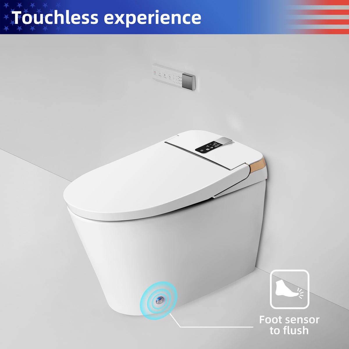 RAINLEX Smart Toilet with Built-In Bidet, White (T01)