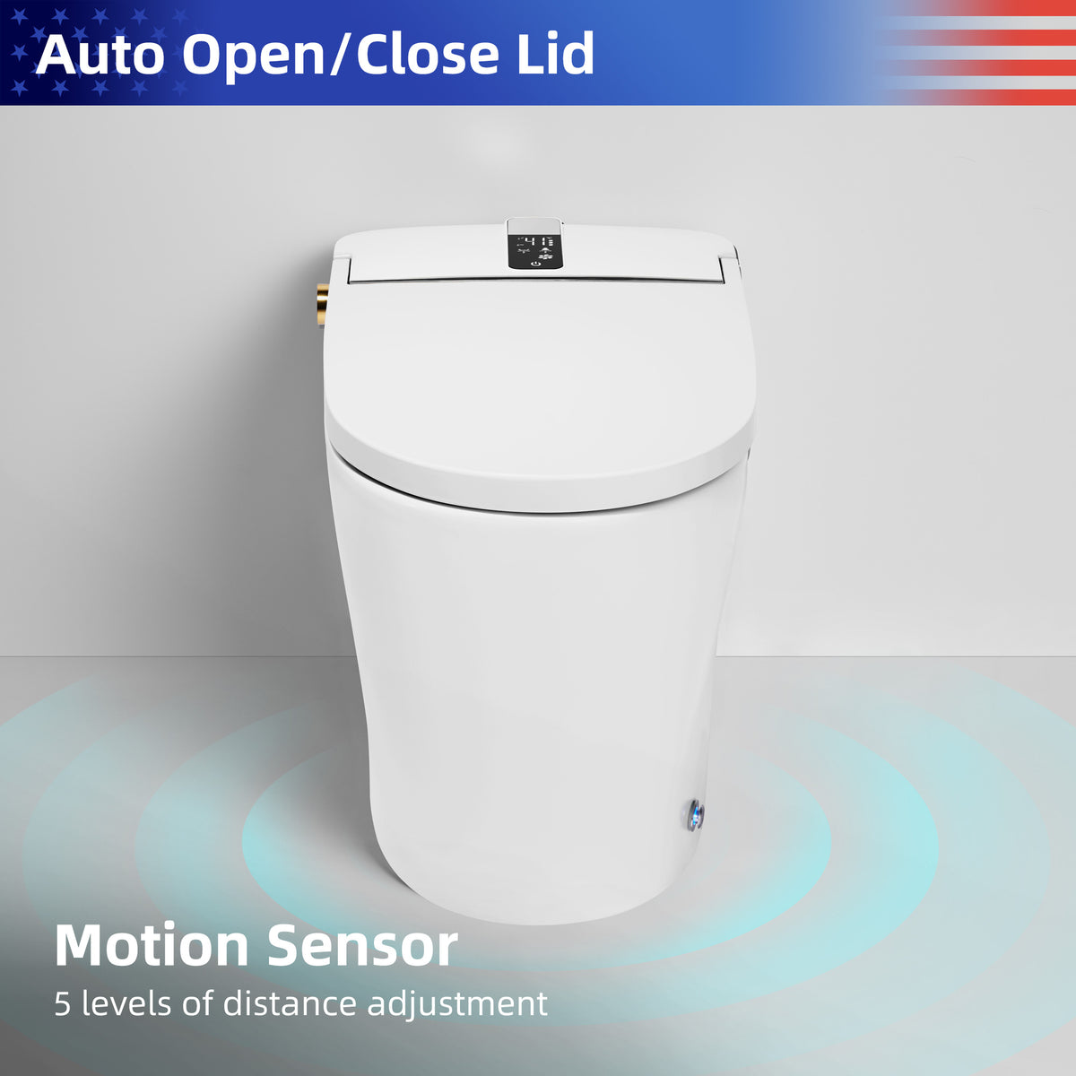RAINLEX Smart Toilet with Built-In Bidet, White (T01)