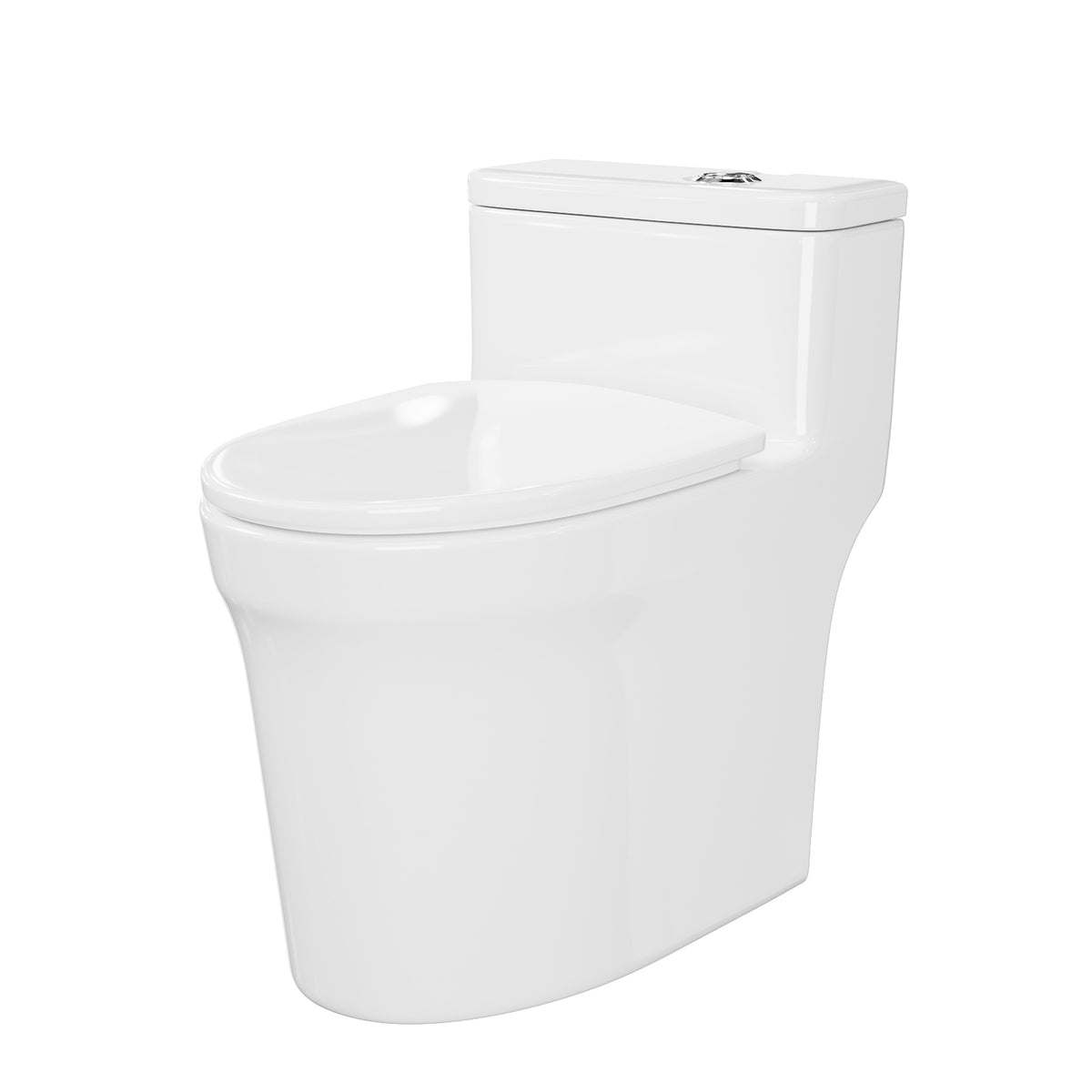 Toilette monobloc en blanc RX-T04W