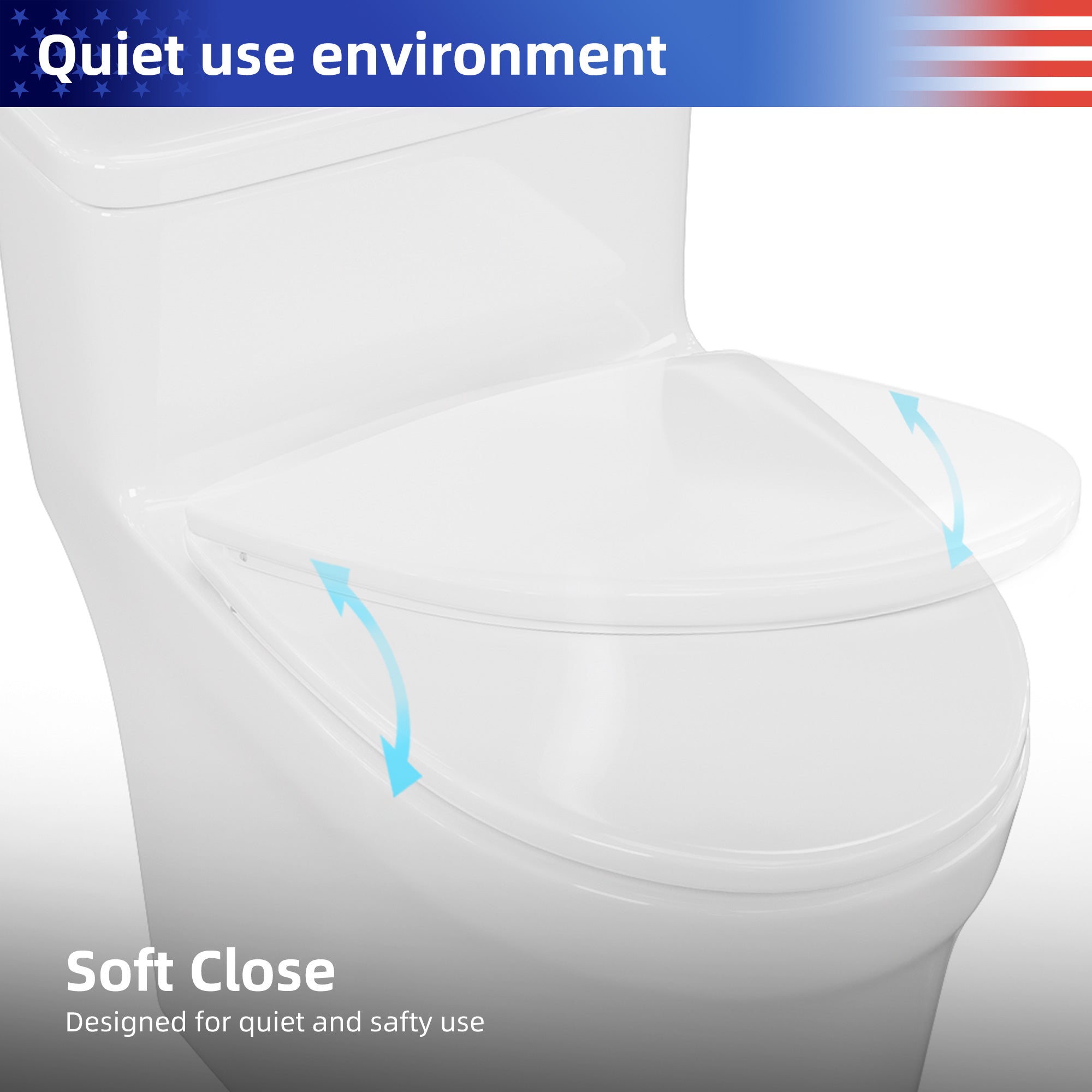 Toilette monobloc en blanc RX-T04W